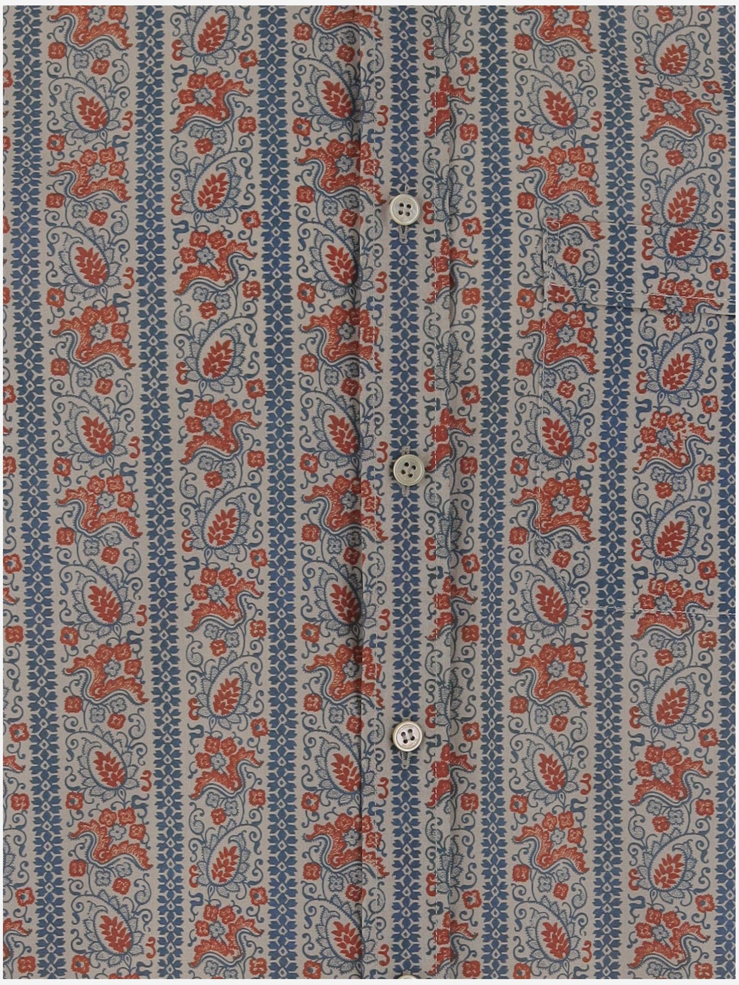 CAMICIA VOYAGE IMAGINAIRE IN COTONE 6V3ABQ35AN2 QQX VALENTINO