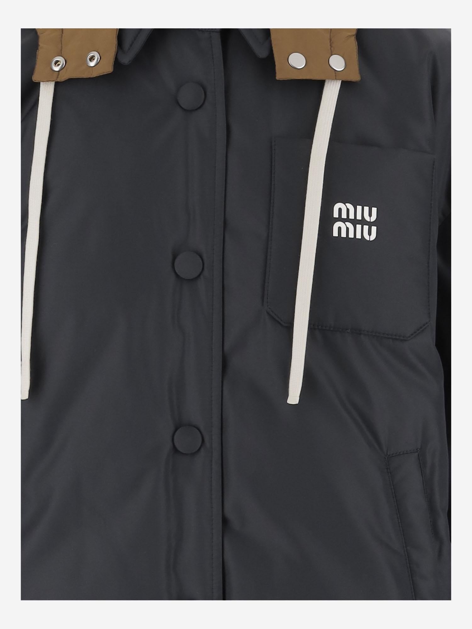 GIUBBOTTO CON CAPPUCCIO A CONTRASTO ML1316 1720F0B1V MIU MIU
