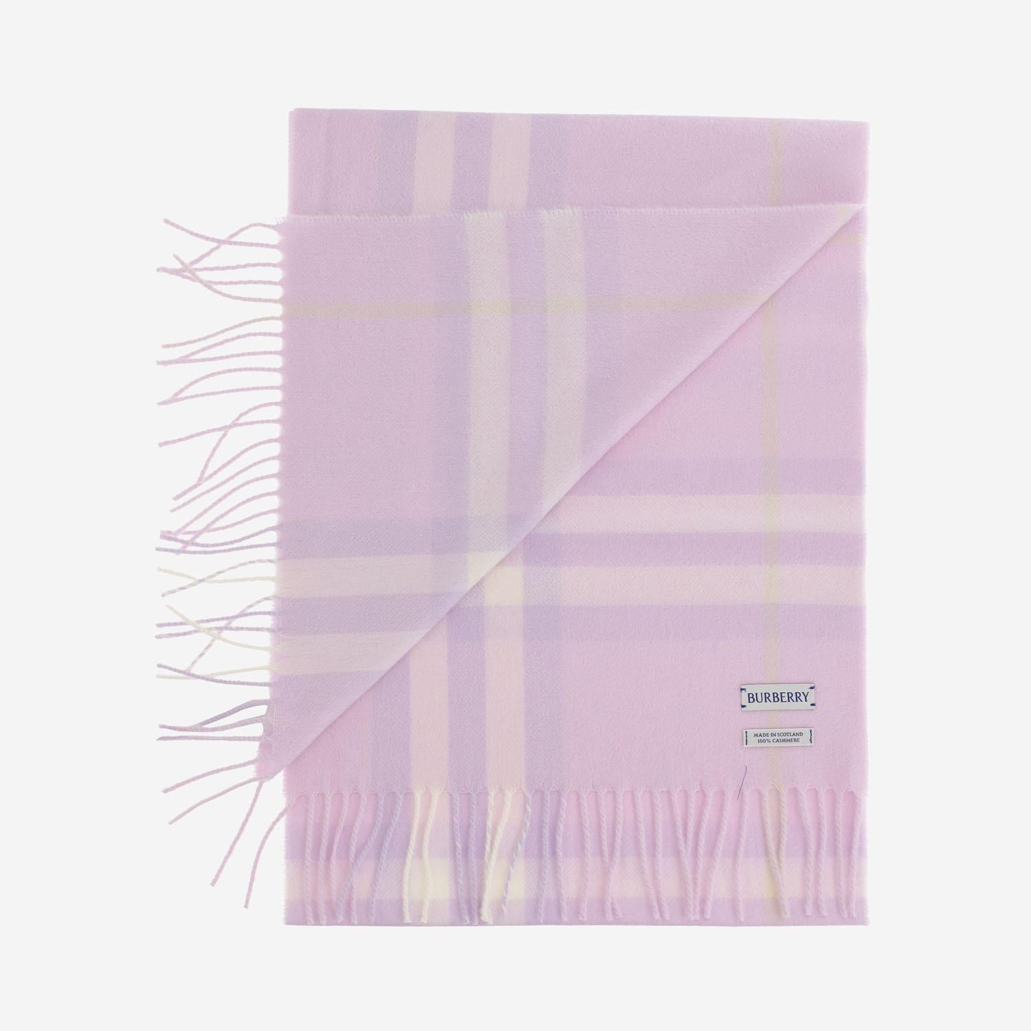 SCIARPA rosa IN CAshmere 8112651 FONDANT PINK BURBERRY