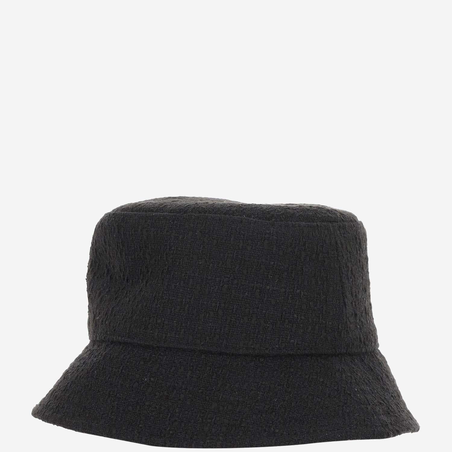 CAPPELLO BUCKET IN MISTO COTONE BCT033CA BLACK RUSLAN BAGINSKIY