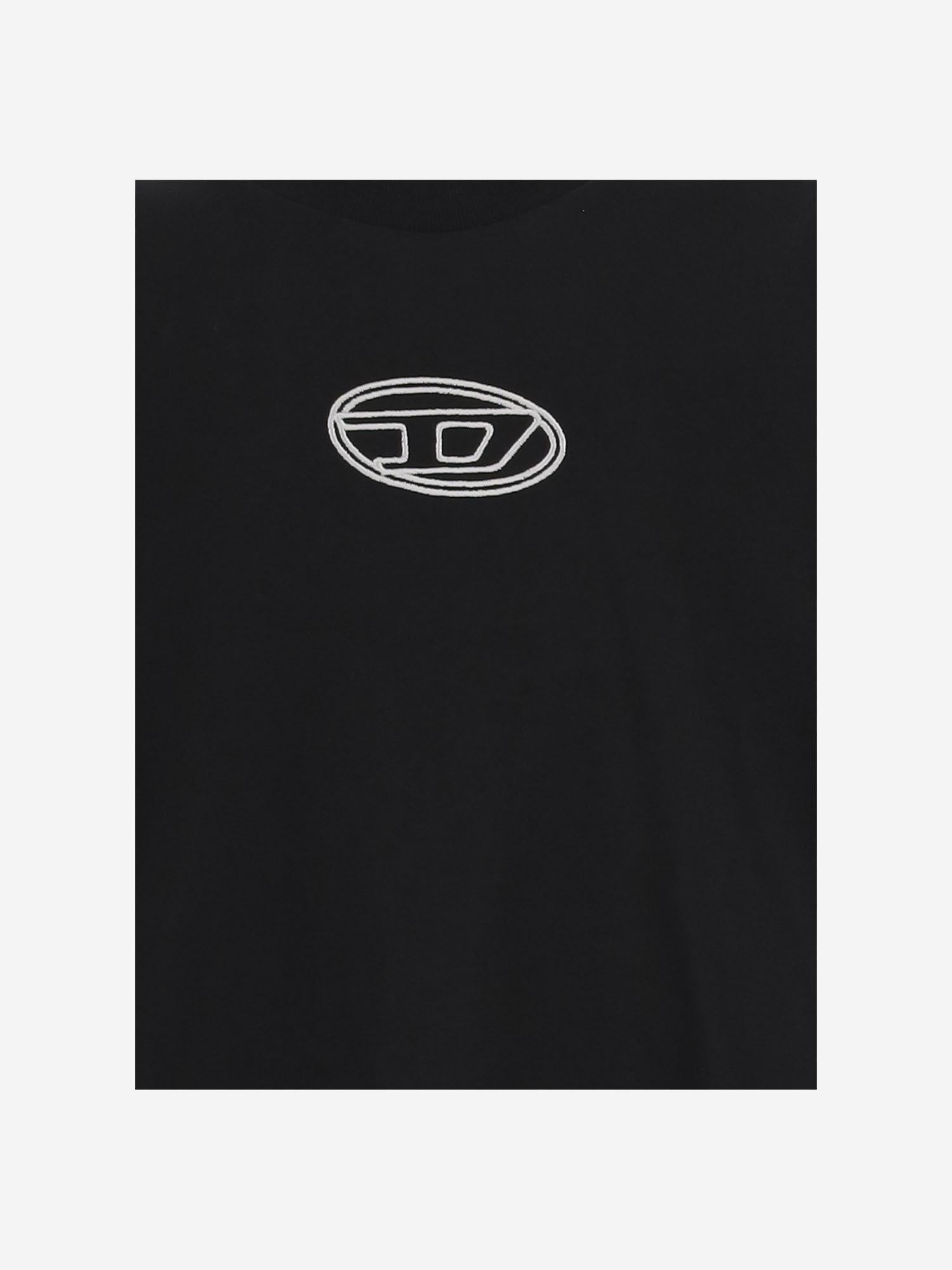 T-SHIRT TIXAN IN COTONE CON LOGO J02428 00YI9K900 DIESEL KIDS