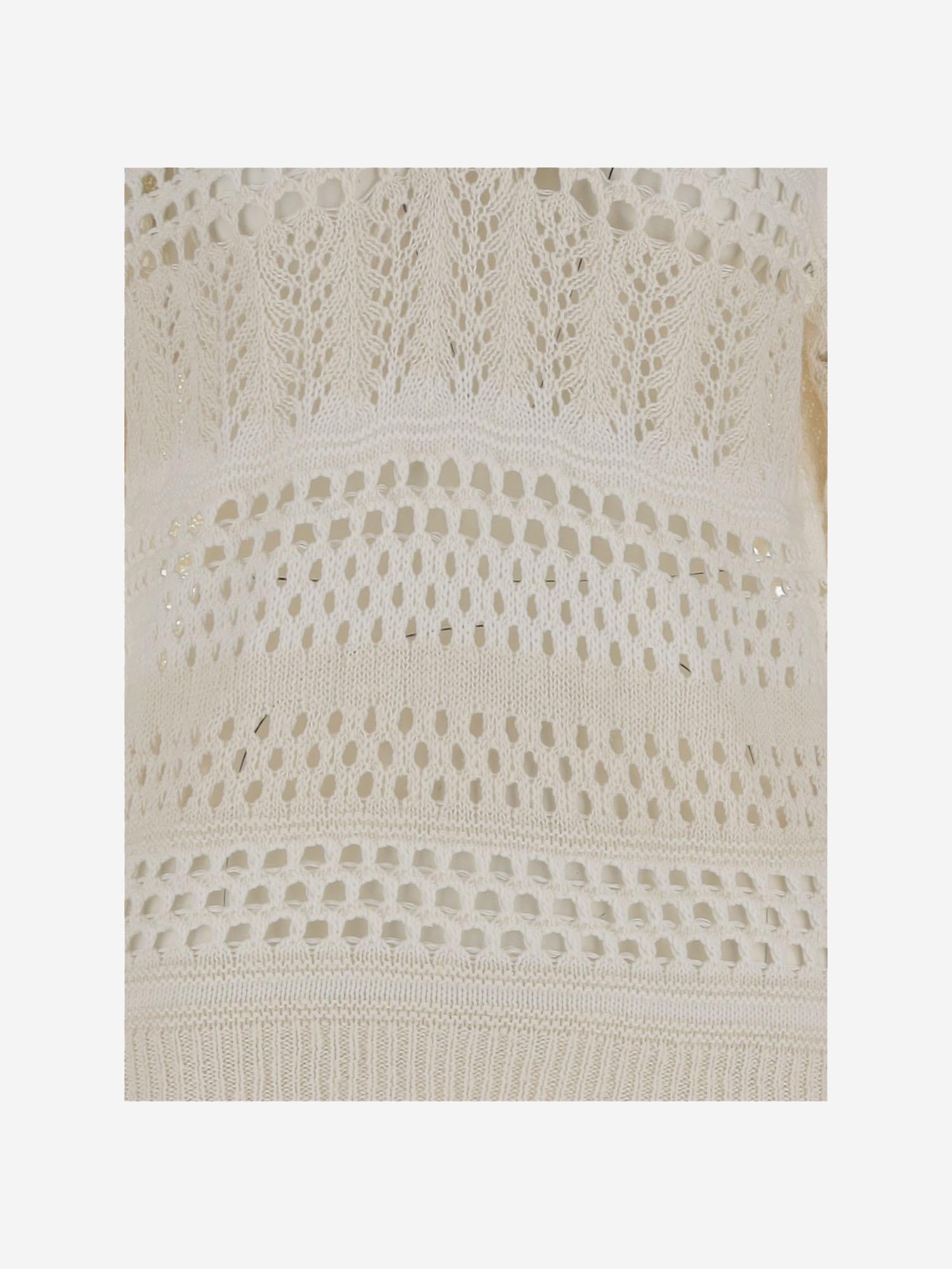 MAGLIONE IN LINO E COTONE 104946 A2FPZB0 PINKO