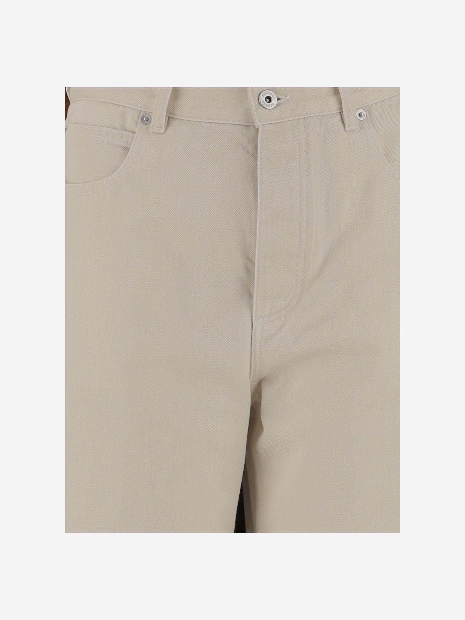 PANTALONI IN COTONE CON RISVOLTO 824659 V5DV09247 BOTTEGA VENETA