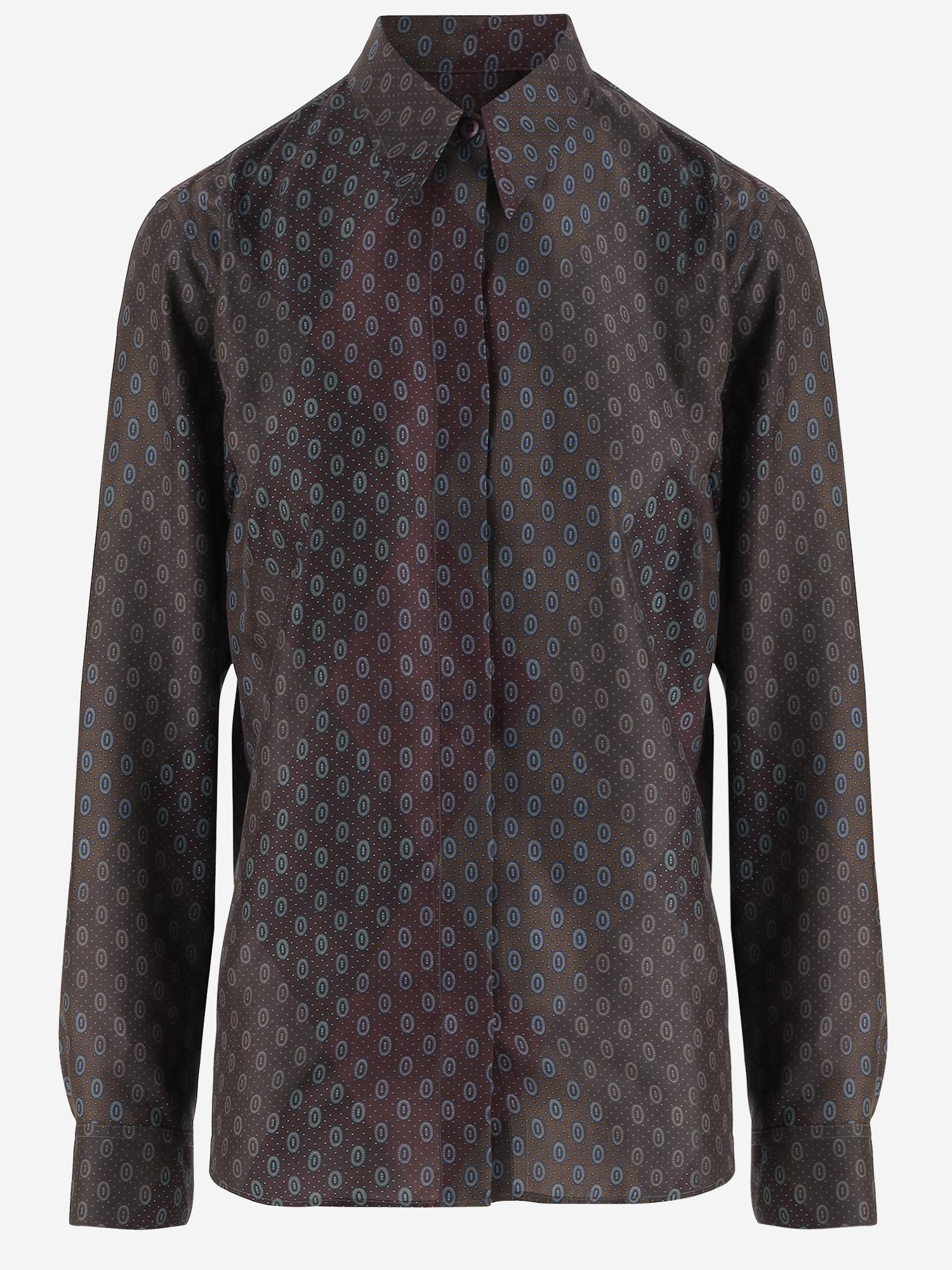 CAMICIA IN SETA CON STAMPA FANTASIA 010706 2127358 DRIES VAN NOTEN