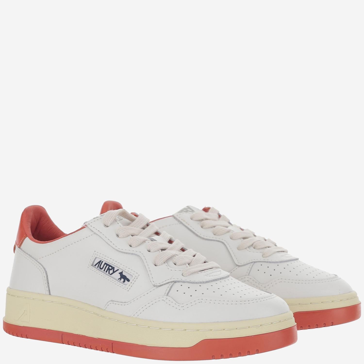 SNEAKERS LOW MEDIALIST MAISON KITSUNÉ x AUTRY AULWMK02 WHTRED AUTRY