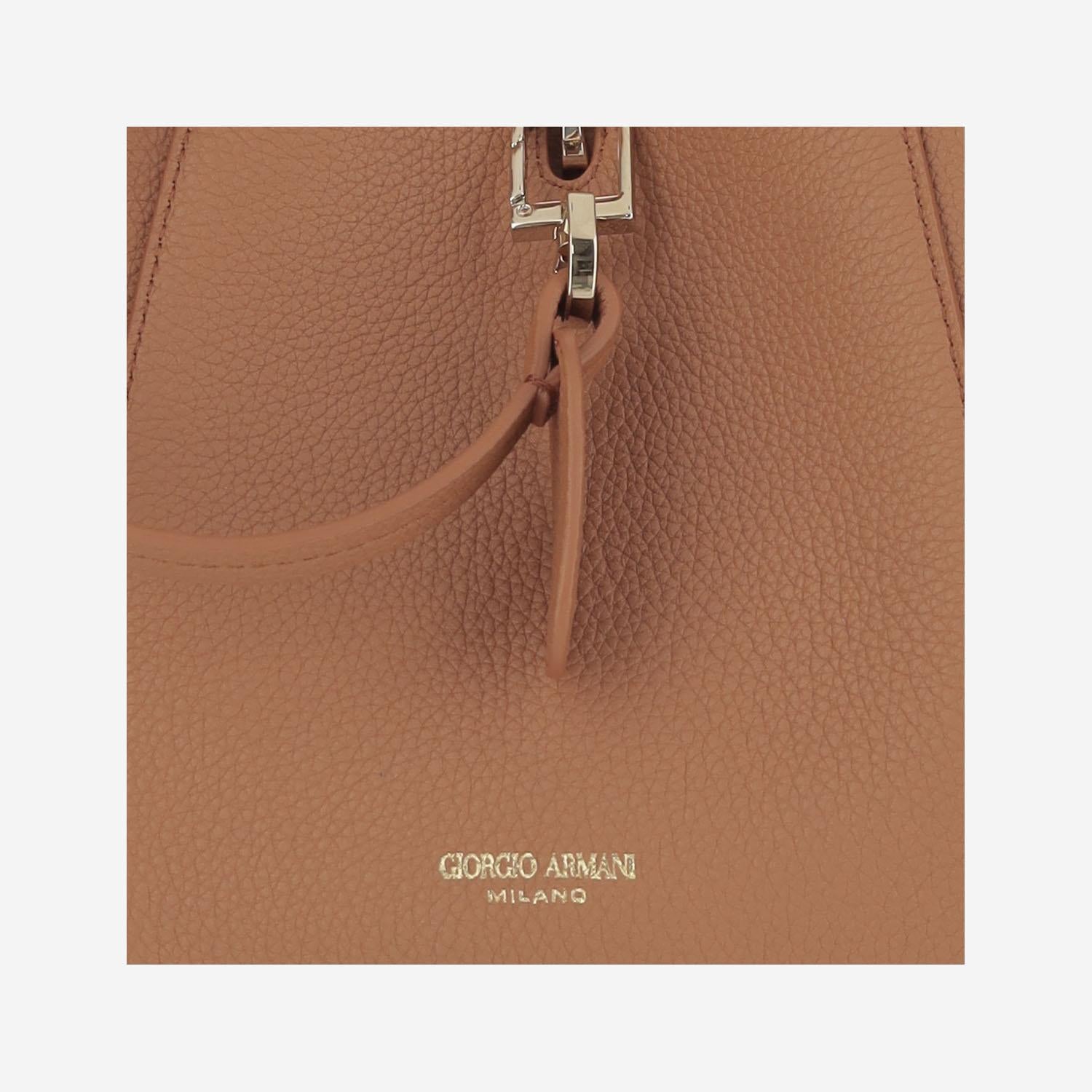 BORSA TOTE IN PELLE CON LOGO GW000820 AF14187U6095 GIORGIO ARMANI