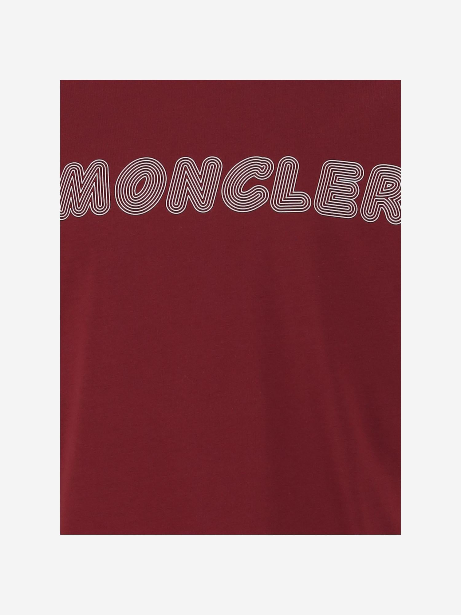 T-SHIRT IN COTONE CON LOGO 8C0000789AFV 43A MONCLER ENFANTS