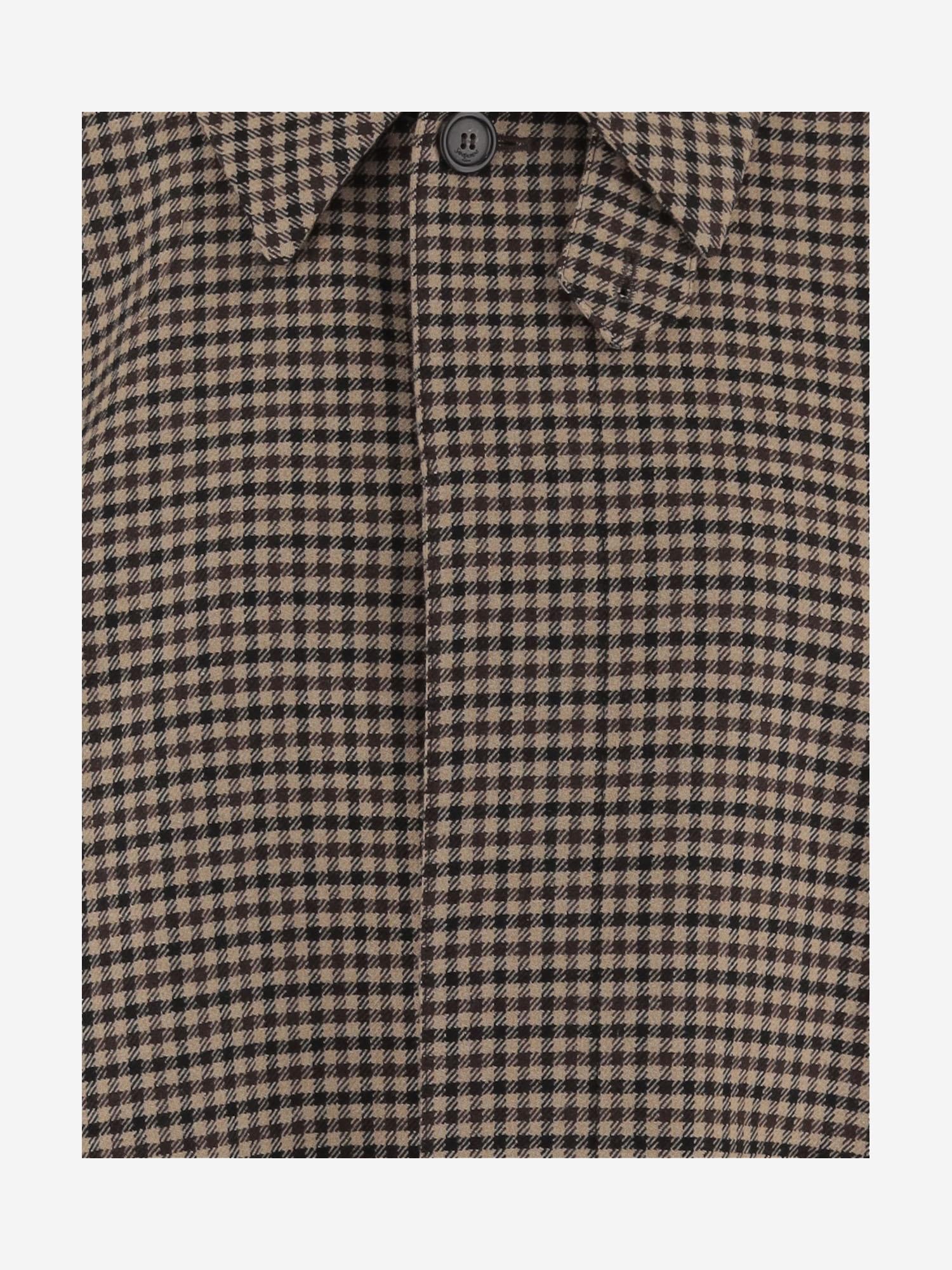 CAPPOTTO IN VICHY A QUADRI 842883 YZ9CF9773 SAINT LAURENT