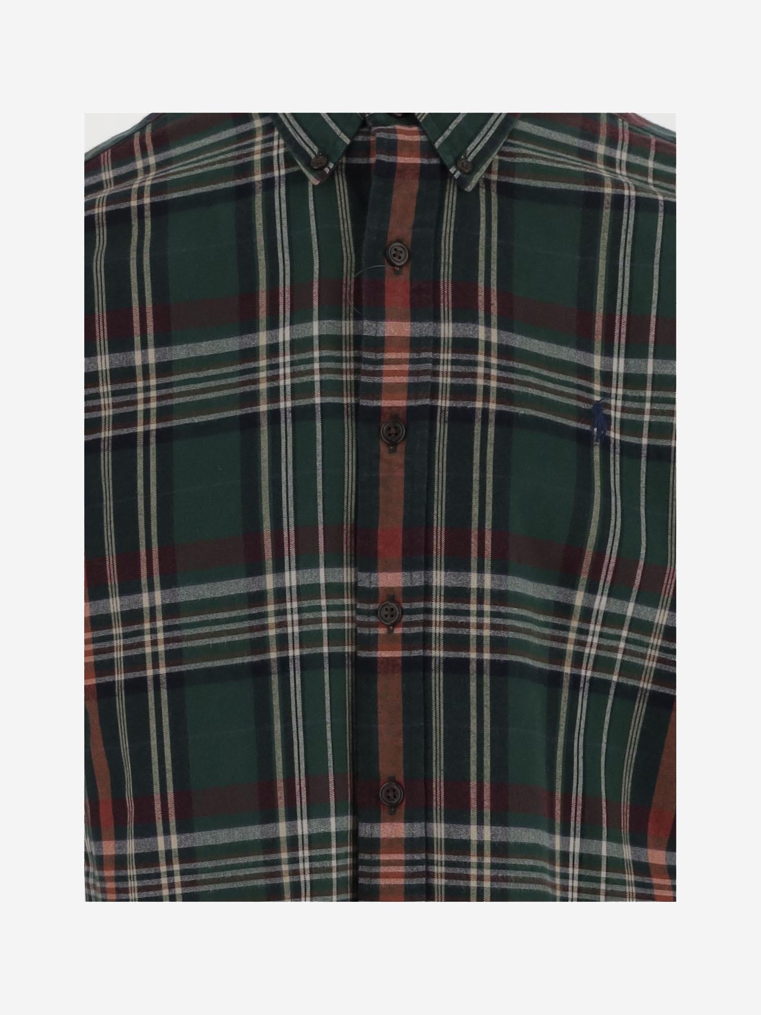 CAMICIA IN COTONE CON MOTIVO CHECK 710P00524 002 POLO RALPH LAUREN