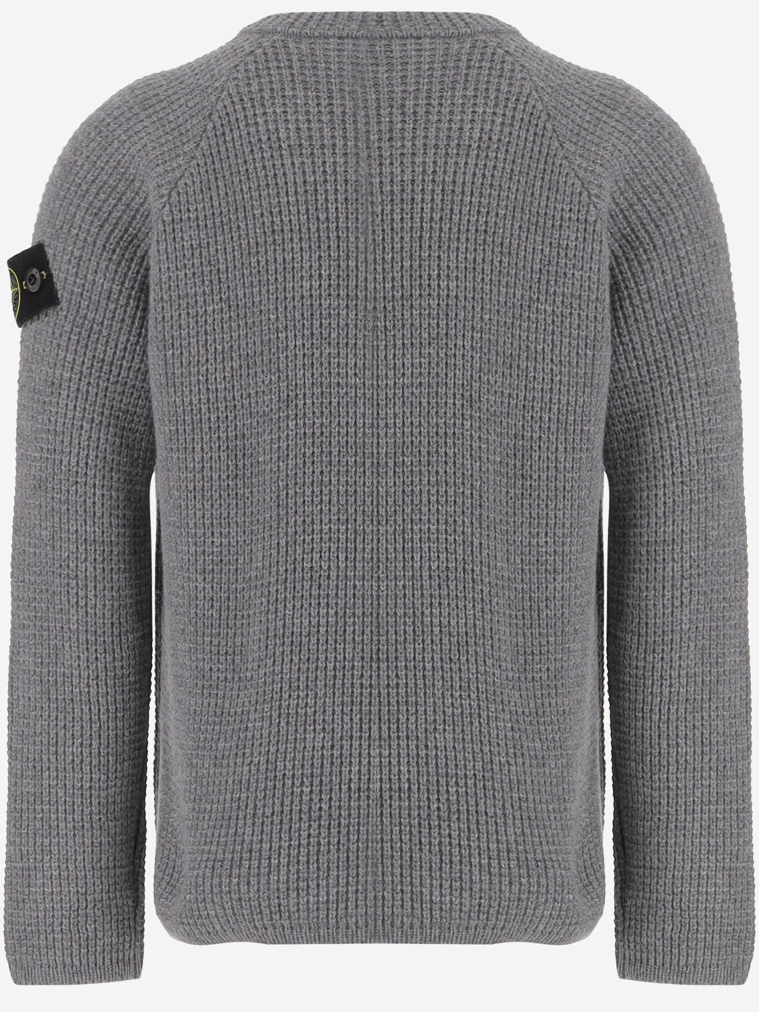MAGLIONE IN MISTO LANA CON LOGO 5100015 S00M9V0M67 STONE ISLAND KIDS