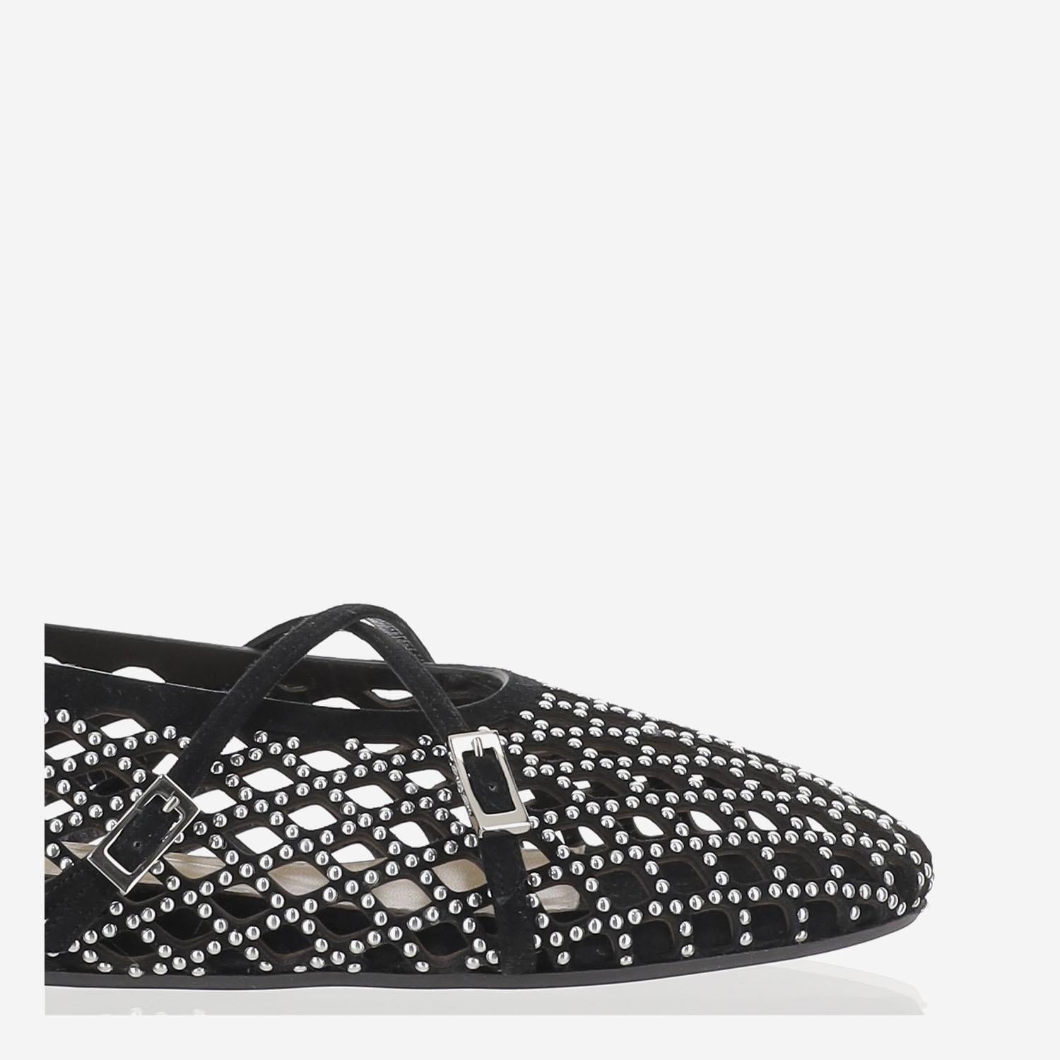 Ballerine in pelle con perline S103710 SUEBLK MACH & MACH