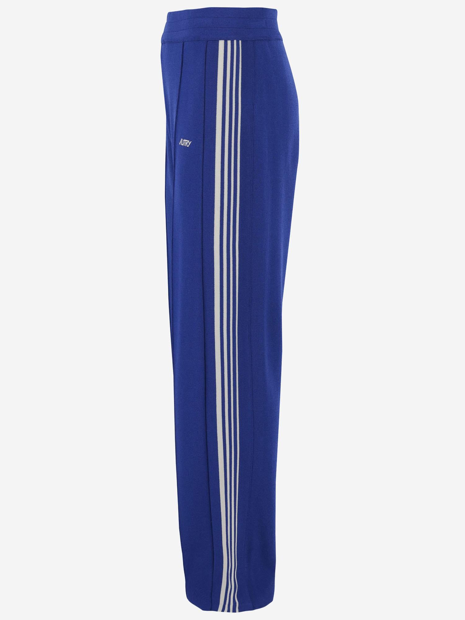 PANTALONI IN MISTO VISCOSA CON LOGO PAPMB6KI KNITSAPPHIRE AUTRY