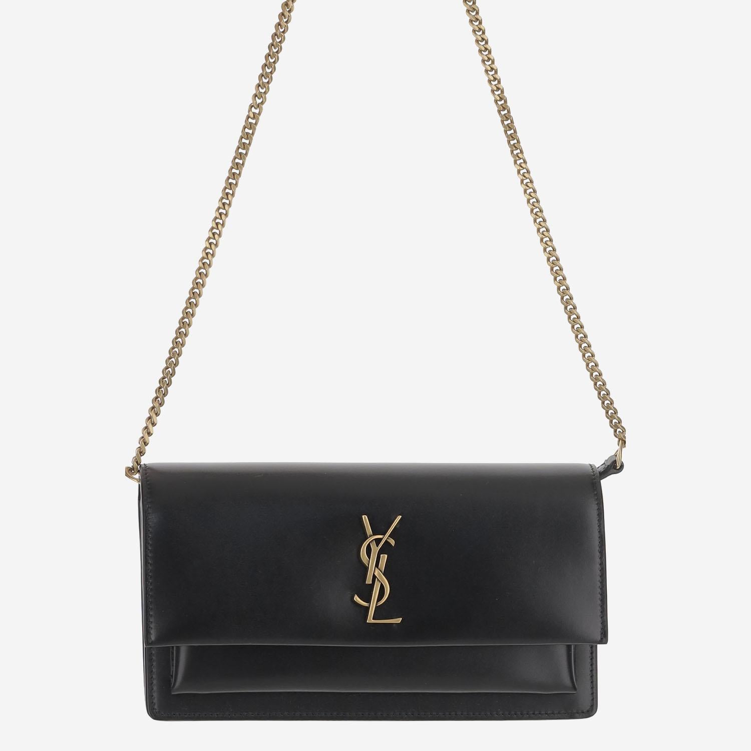 BORSA SUNSET BOX IN PELLE 810997 0SX0W1000 SAINT LAURENT
