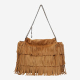 Borsa Fleming Hobo in pelle scamosciata 174294 200 TORY BURCH