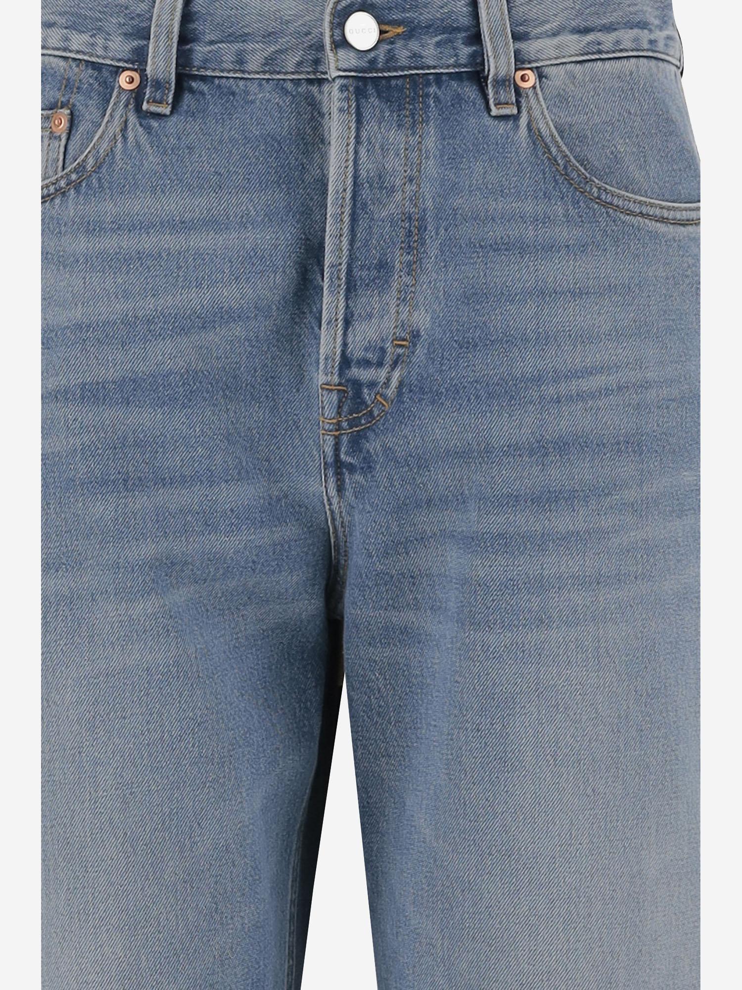 JEANS IN DENIM DI COTONE 786815 XDC7Q4009 GUCCI