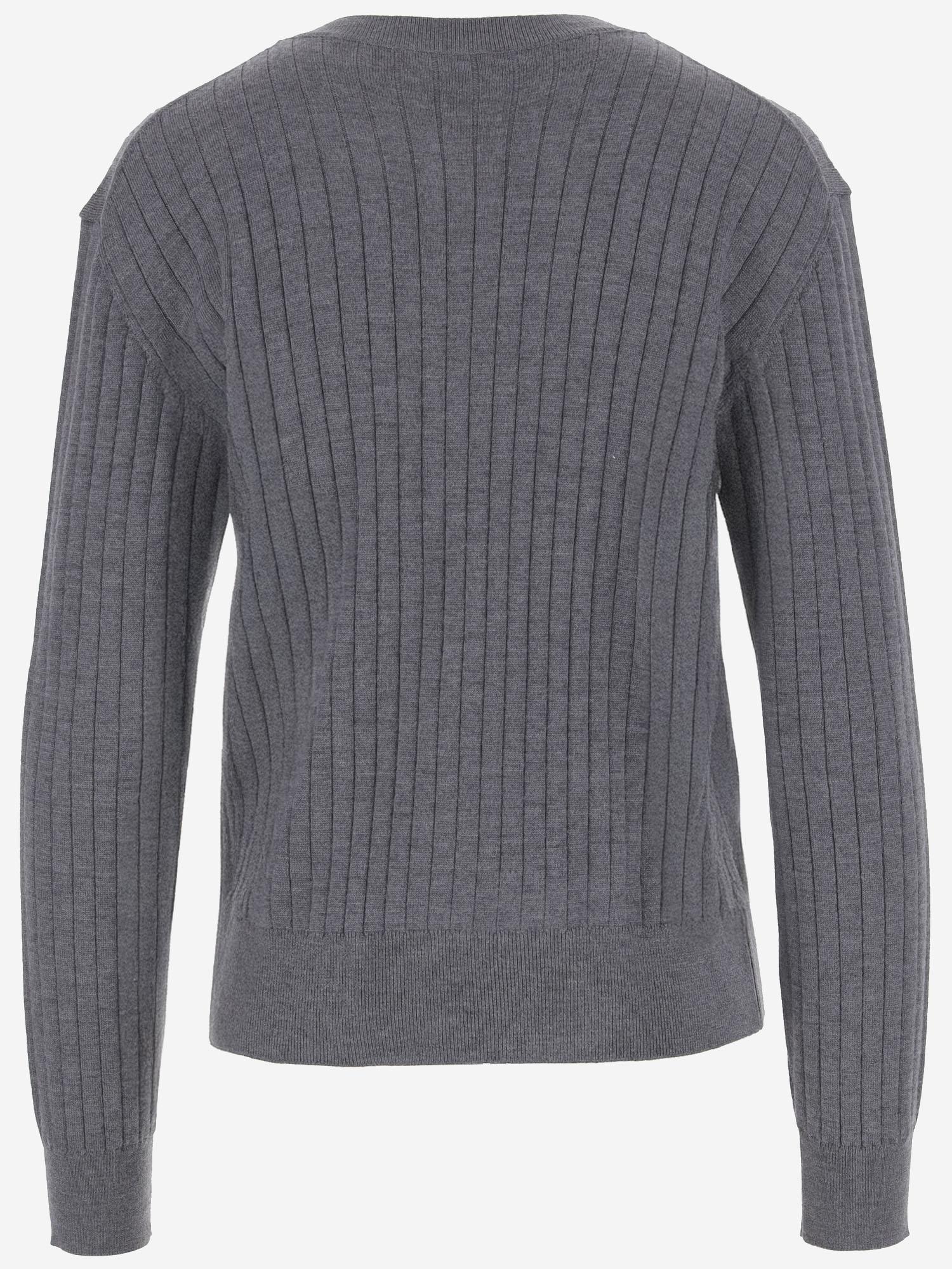 Cardigan in lana a coste 835337 V5L701370 BOTTEGA VENETA