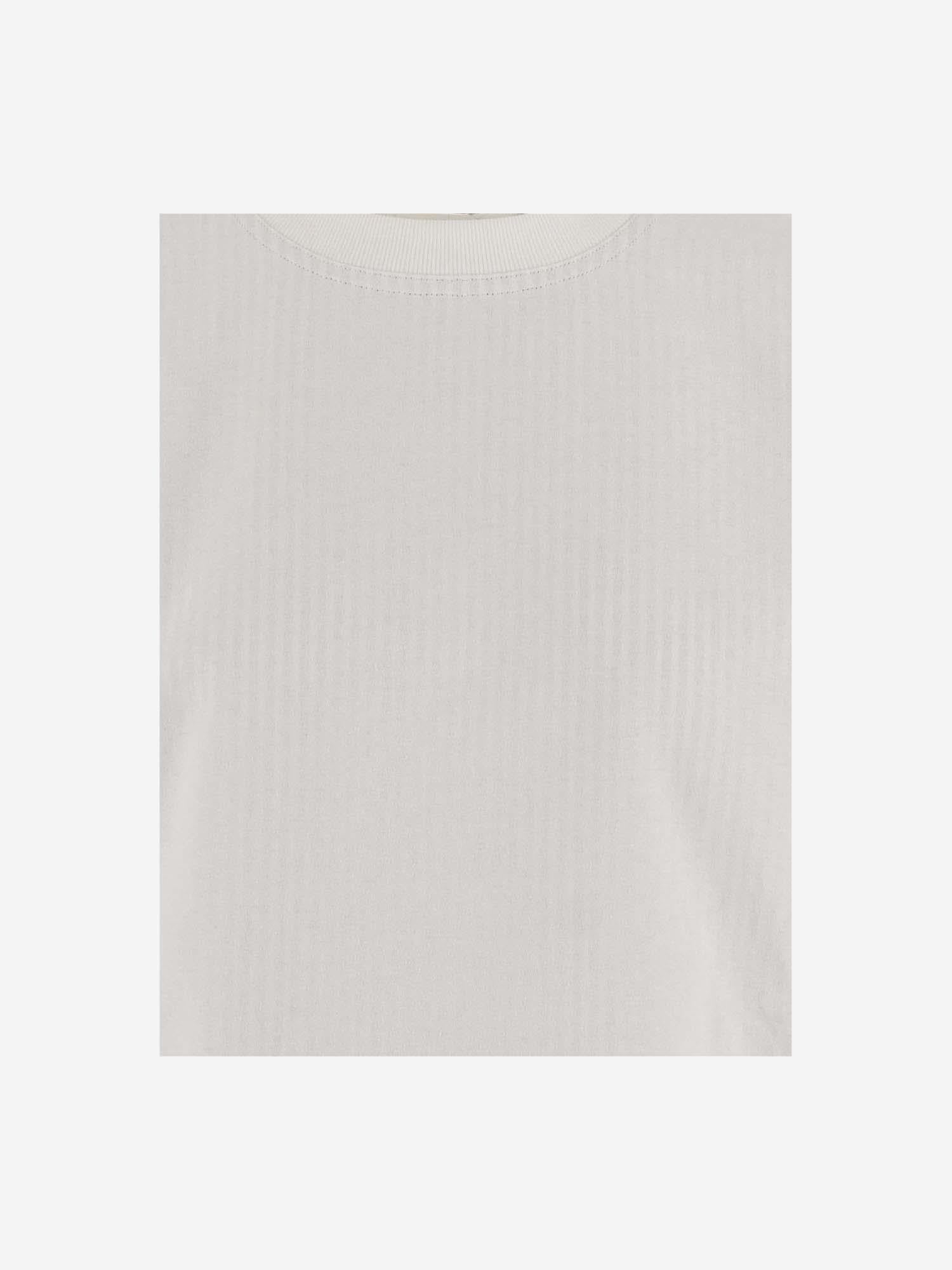 T-SHIRT IN COTONE CON FODERA A RIGHE 753811 V39G09090 BOTTEGA VENETA