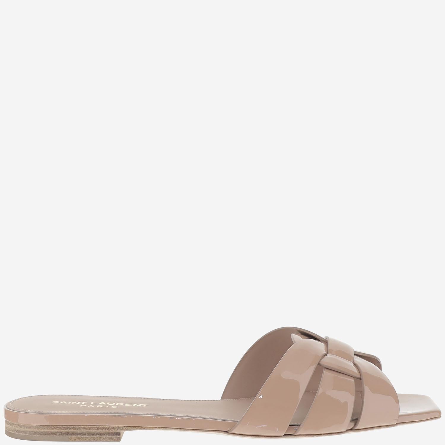SANDALI NU PIEDS 05 STRAPPY IN PELLE LUCIDA 571952 B8I009935 SAINT LAURENT