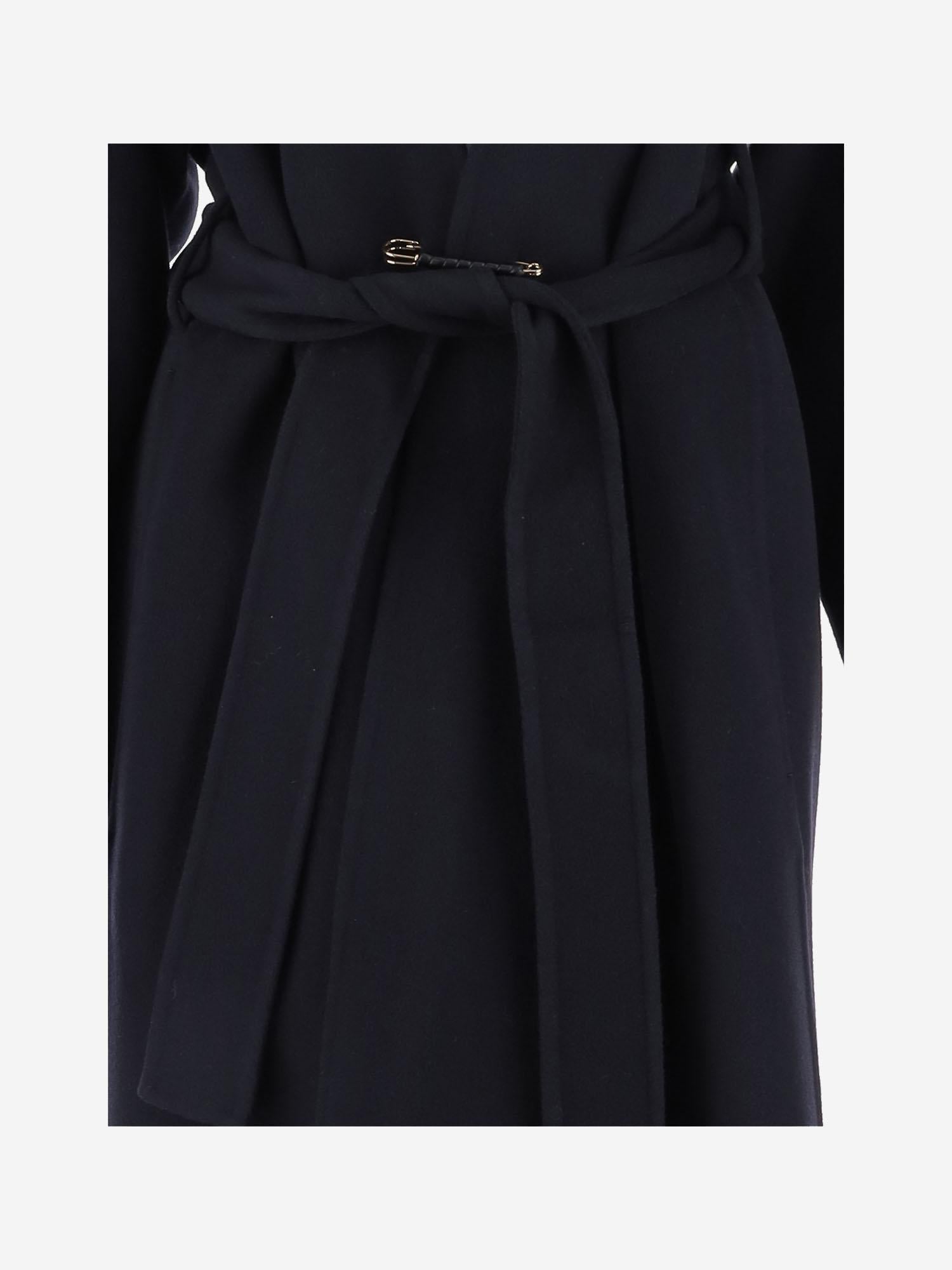 CAPPOTTO WRAP IN LANA E CASHMERE 6252K21002 MIDNIGHT CARVEN