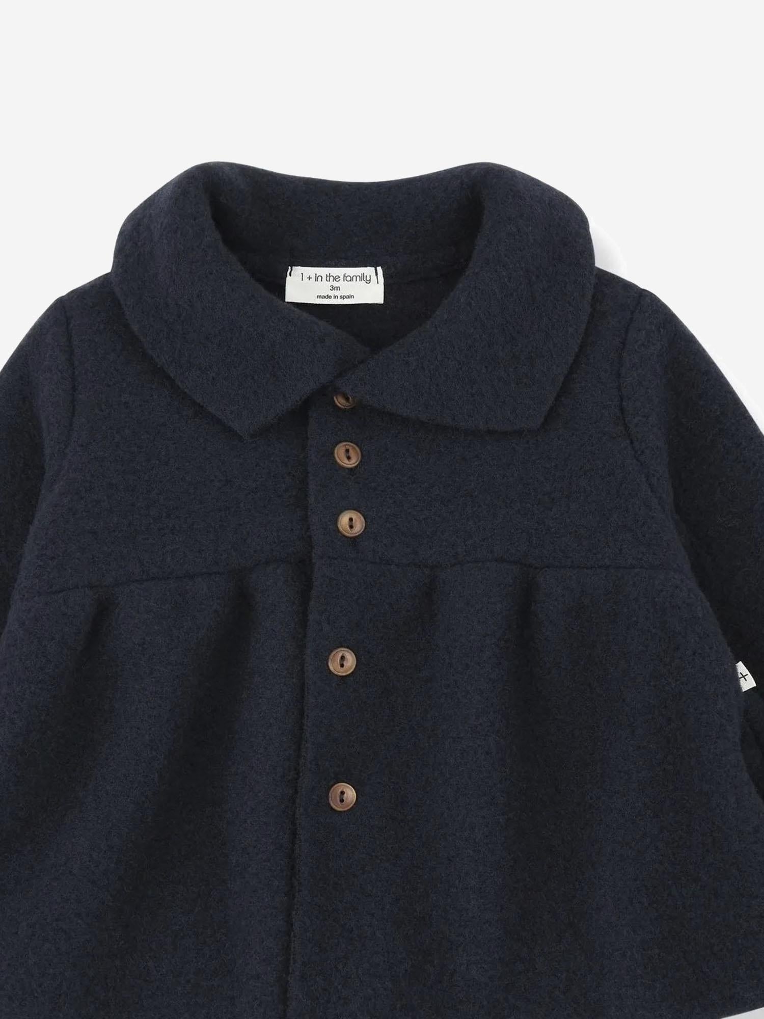 CAPPOTTO IN MISTO LANA 25W220 DARKBLUE 1+ IN THE FAMILY KIDS