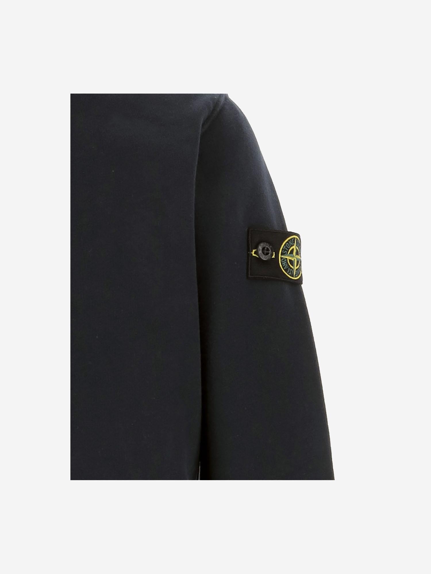 FELPA IN COTONE CON LOGO 6100012 S0A20V0029 STONE ISLAND KIDS