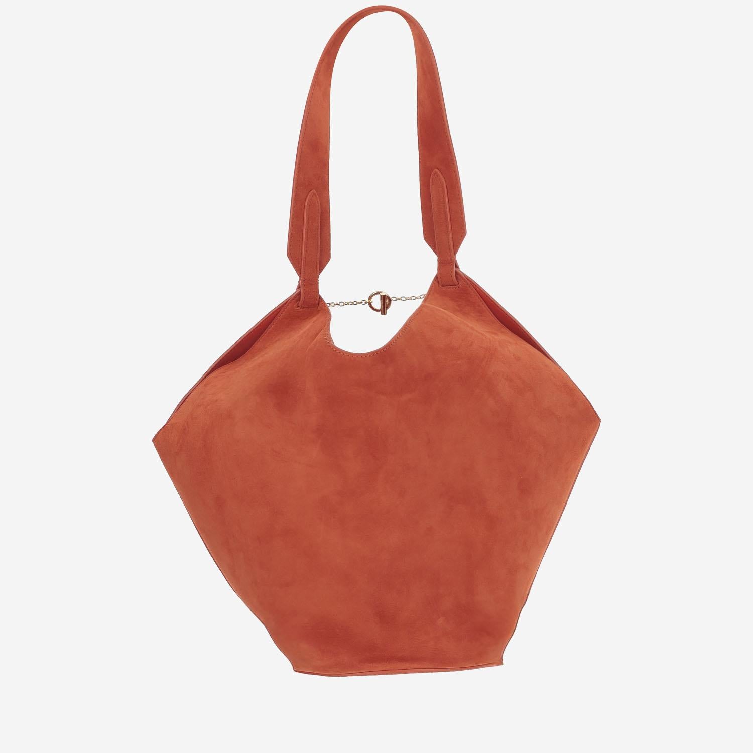 BORSA LOTUS PICCOLA IN PELLE SCAMOSCIATA H2043726 712 KHAITE