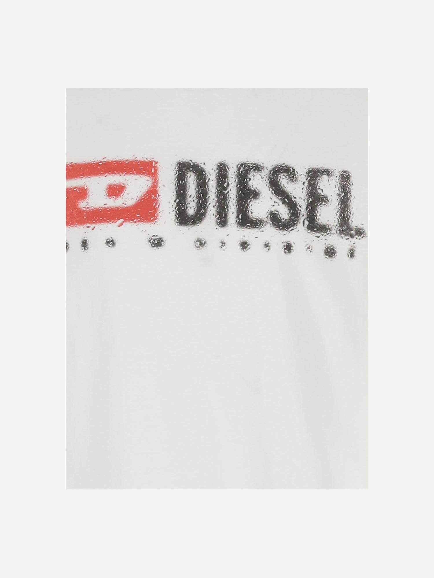 T-SHIRT TADJUSTK14 IN COTONE CON STAMPA J02475 00YI9K100 DIESEL KIDS