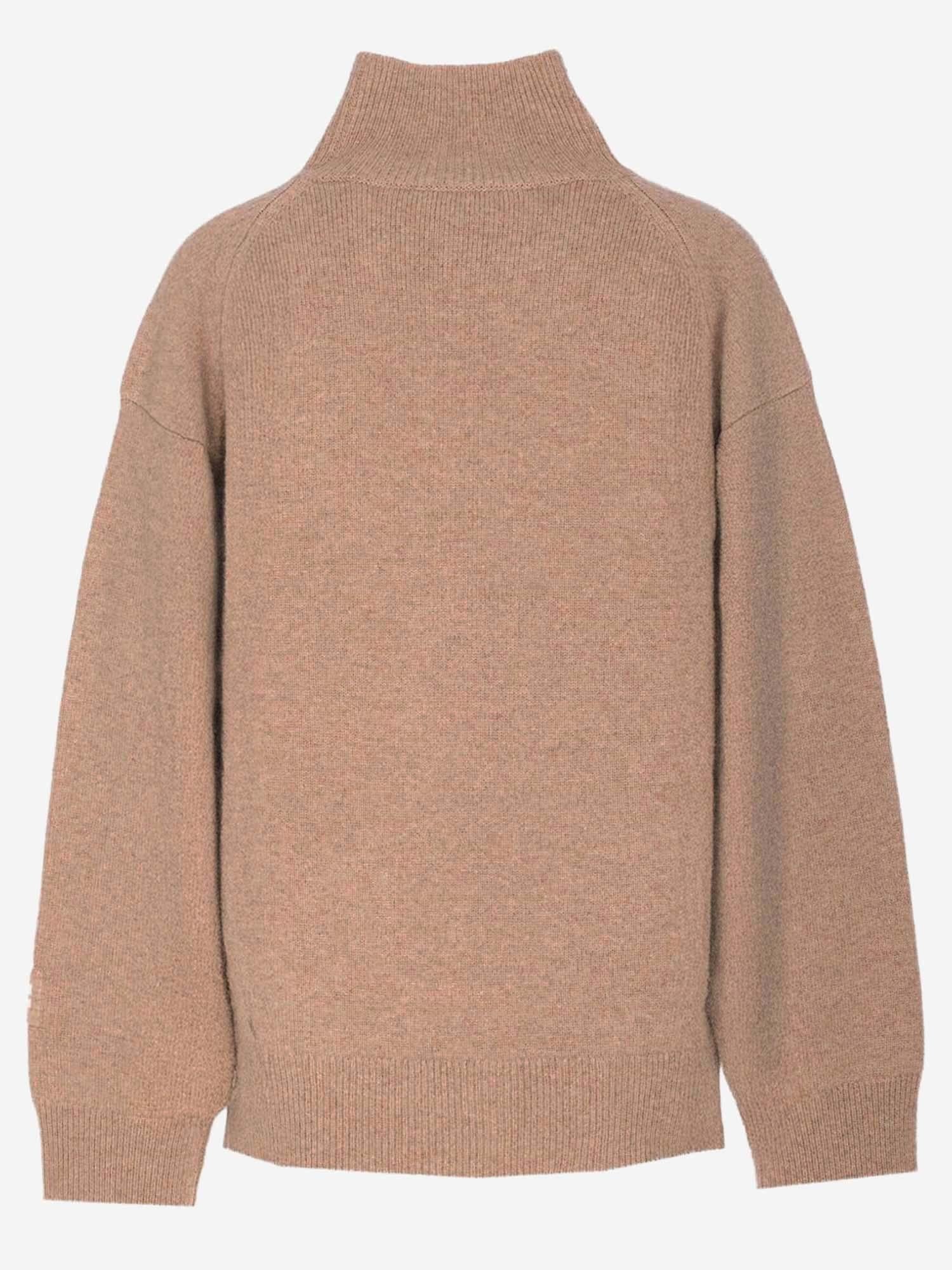 MAGLIONE IN LANA CON DETTAGLIO LOGO 171875 296 TORY BURCH