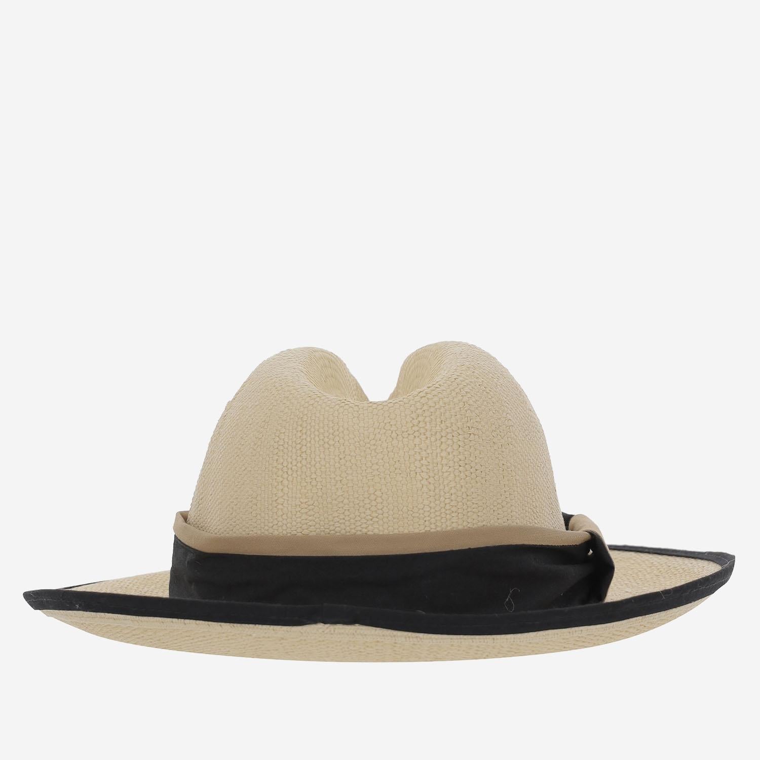 CAPPELLO OVALE IN PAGLIA ASIMETRICO NATURAL ALEXIA ALVAREZ DE TOLEDO