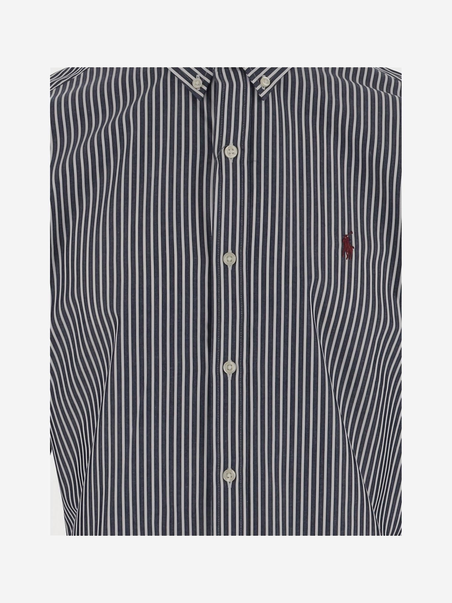 CAMICIA IN COTONE STRETCH CON LOGO 710929344 025 POLO RALPH LAUREN