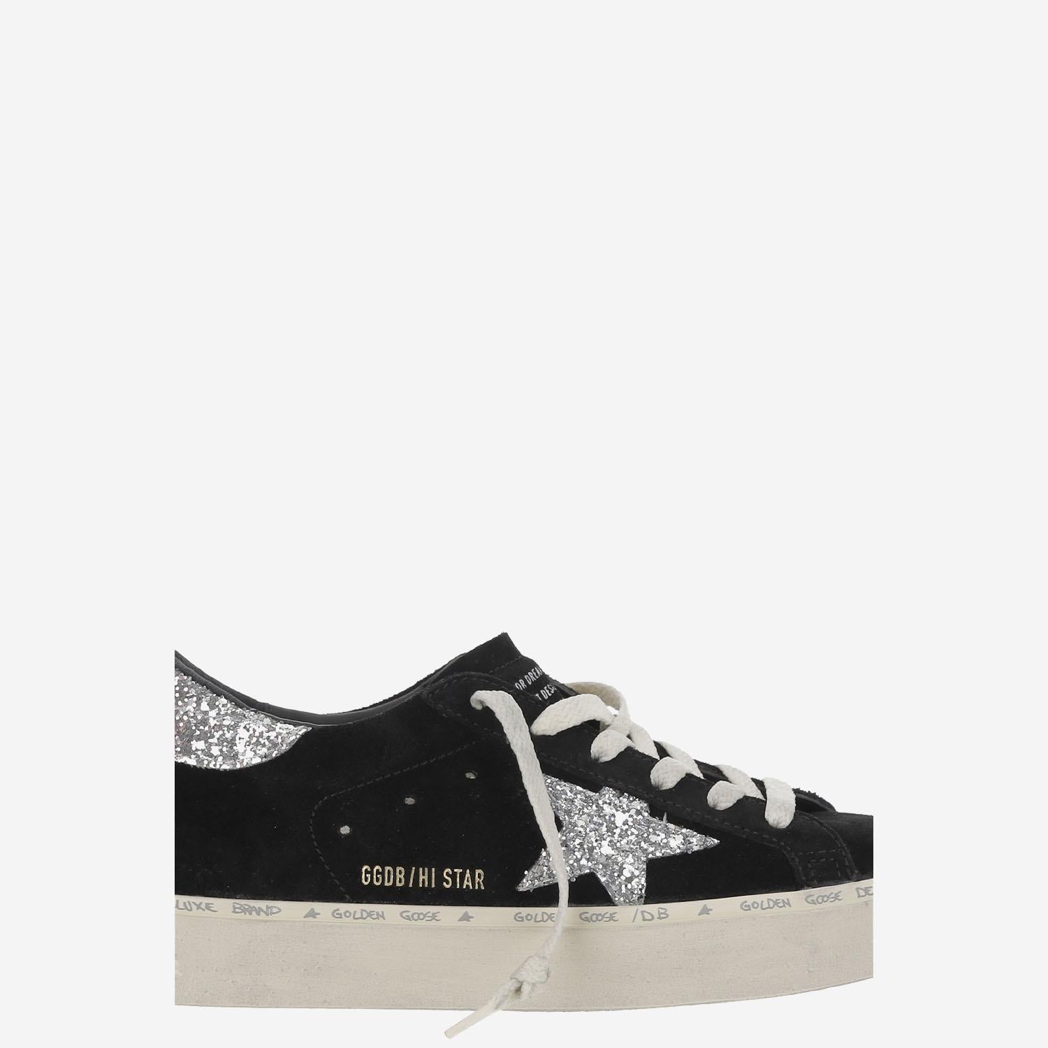 SNEAKERS HI STAR NERE in pelle GWF00118 F00638990179 GOLDEN GOOSE