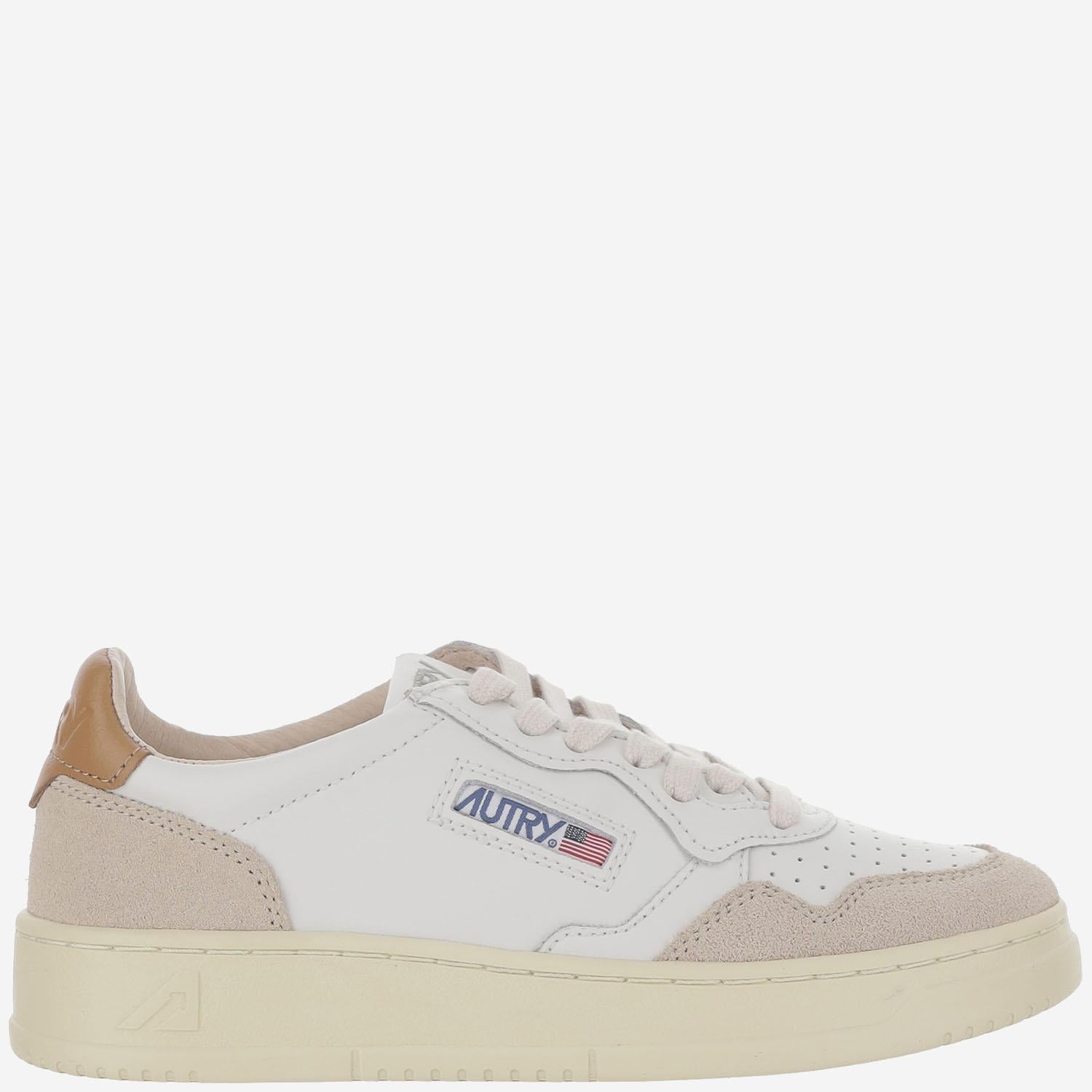 SNEAKERS LOW MEDALIST IN PELLE AULMLS02 WHTBRNSUG AUTRY