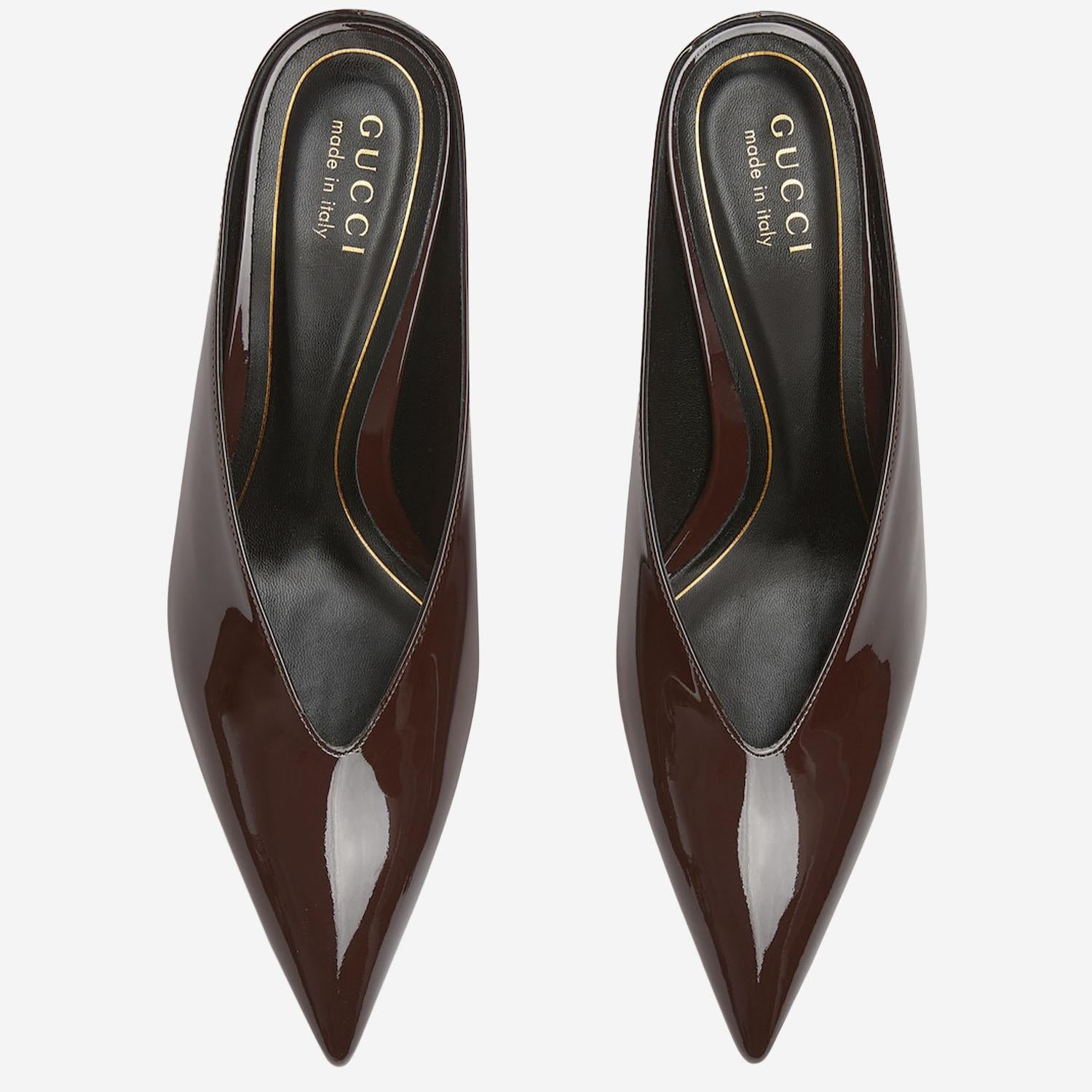 SABOT GUCCI 97 IN PELLE LUCIDA 851087 BNC002270 GUCCI