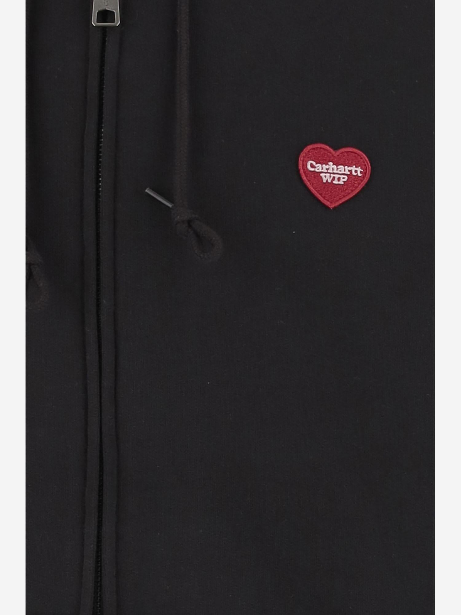 Felpa Heart II Hartt in cotone con logo I035176 89XX CARHARTT WIP