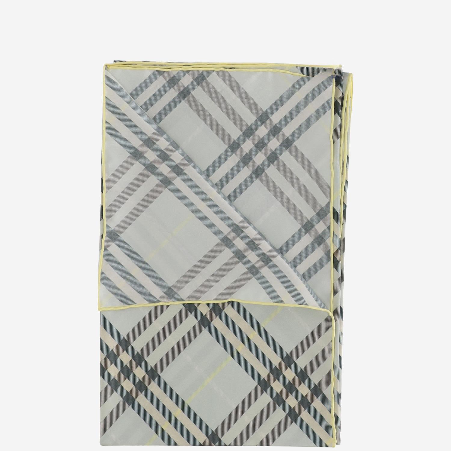 FOULARD IN SETA CHECK 8103066 BREEZE BURBERRY
