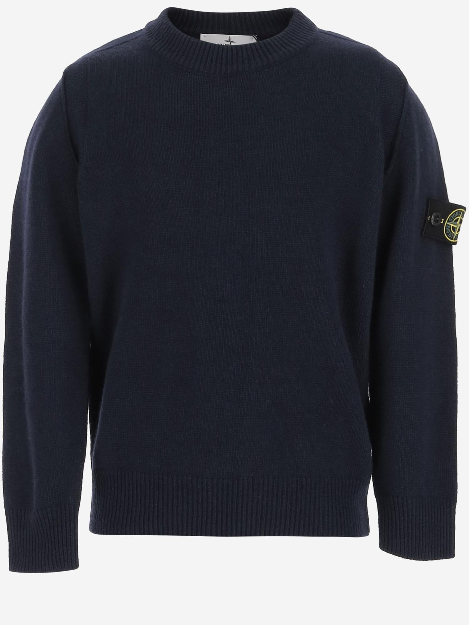 MAGLIONE IN MISTO LANA E VISCOSA 5100002 S00M1V0020 STONE ISLAND KIDS