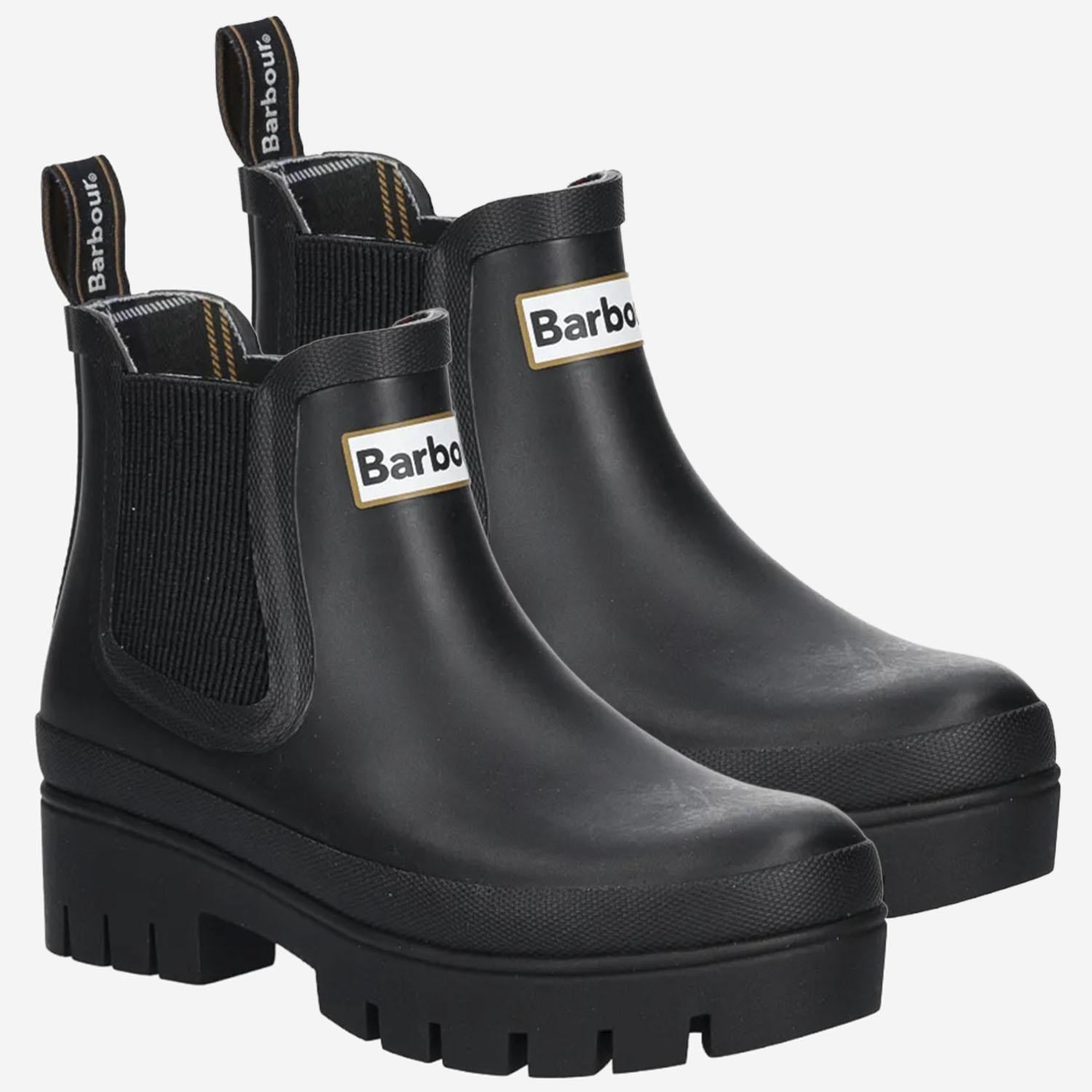 STIVALETTI HALTON IN GOMMA LRF0100 BK11 BARBOUR