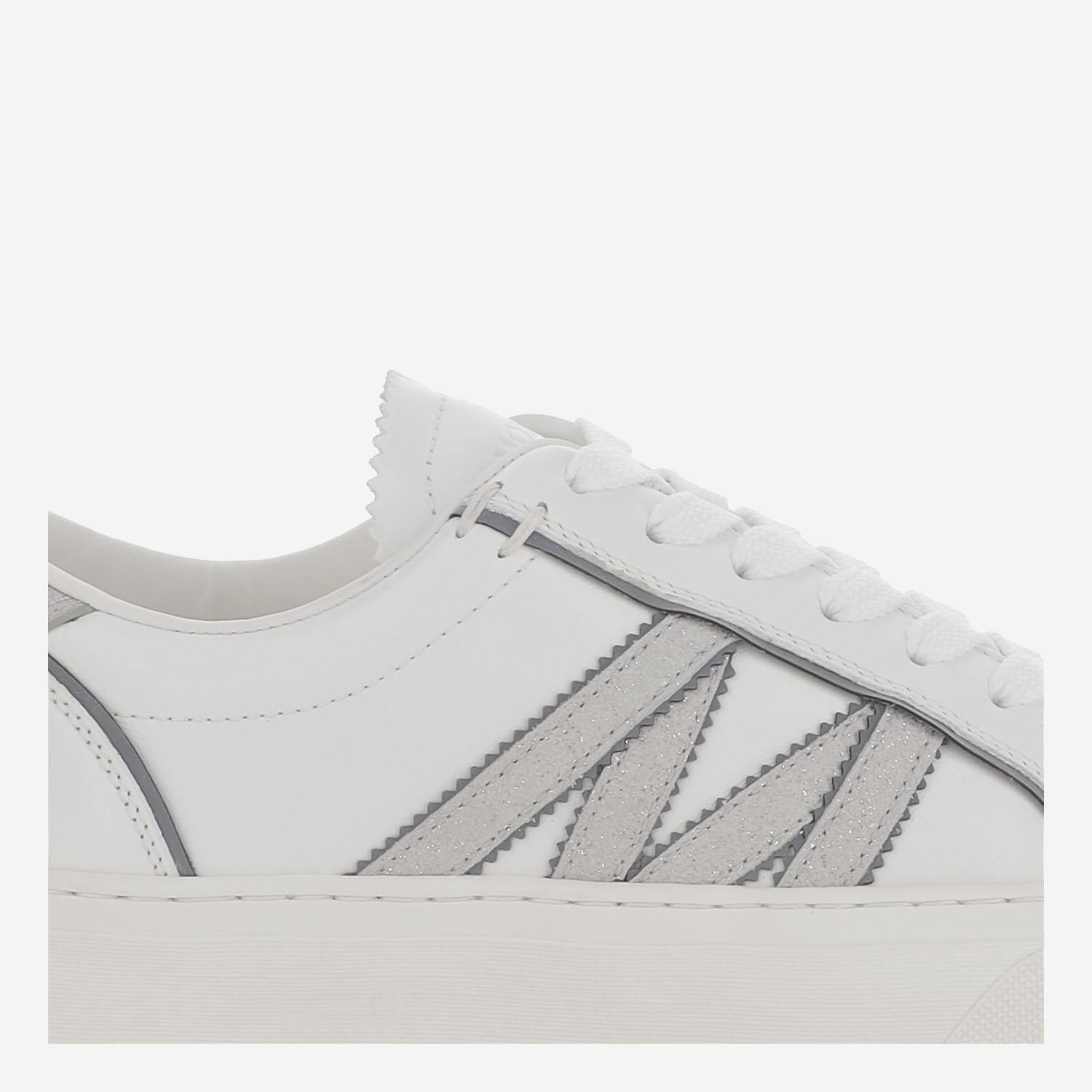 Sneakers Monaco2 in pelle e glitter 4M00070 M7232001 MONCLER