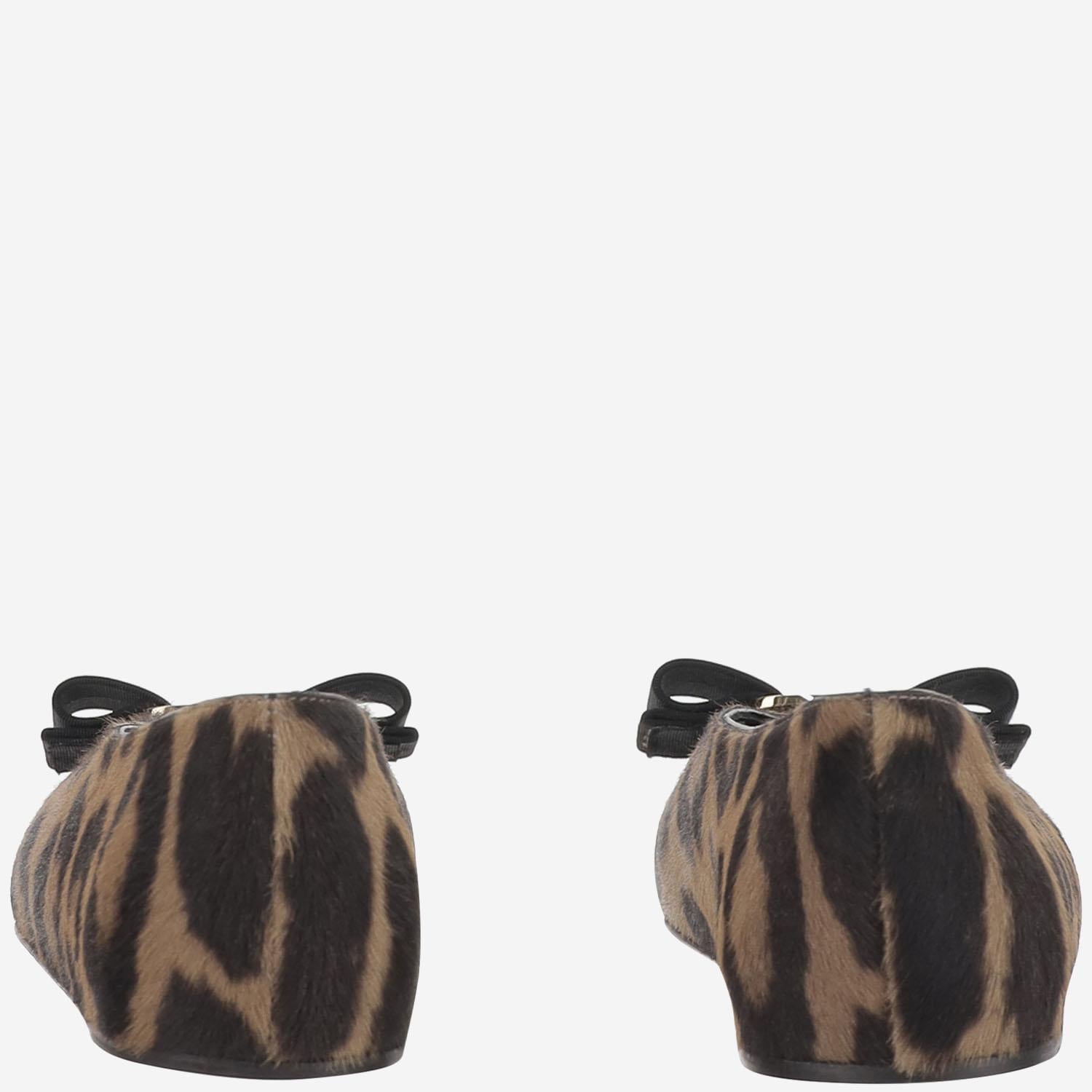 BALLERINE FIOCCO VARA VANNAP 001NATURALENERO600NERO SALVATORE FERRAGAMO