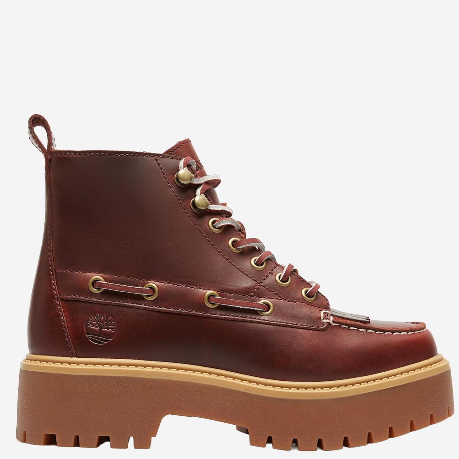 Stivaletti con Plateau Stone Street in pelle TB0A27YZ EIW1 TIMBERLAND