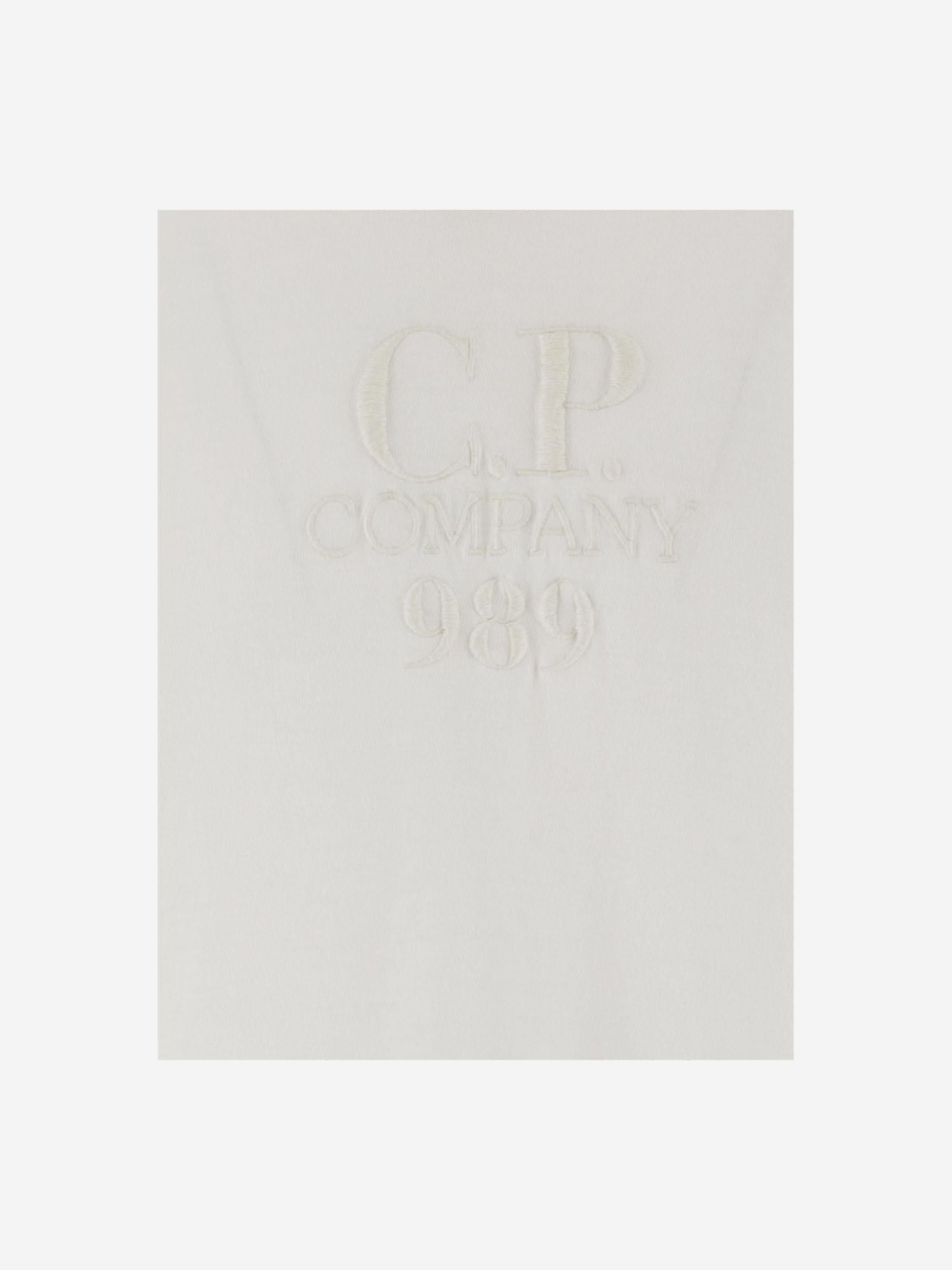 T-SHIRT IN COTONE CON RICAMO LOGO 18CMTS284A005697G 103 CP COMPANY