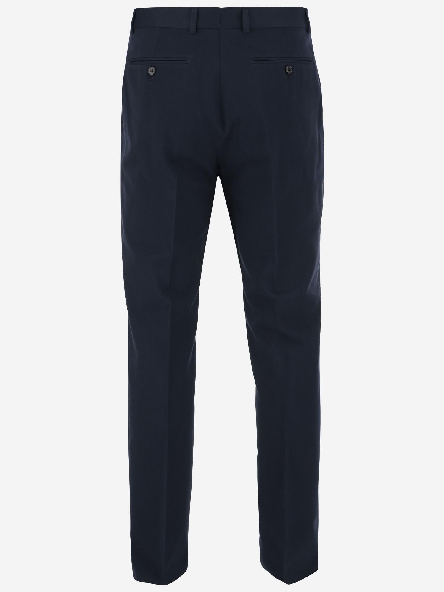 PANTALONI IN GABARDINA DI COTONE CON DETTAGLIO WEB 794410 ZABPQ4020 GUCCI