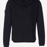 MAGLIONE CON CAPPUCCIO IN LANA MERINO PMG23 BLACK PREMIATA