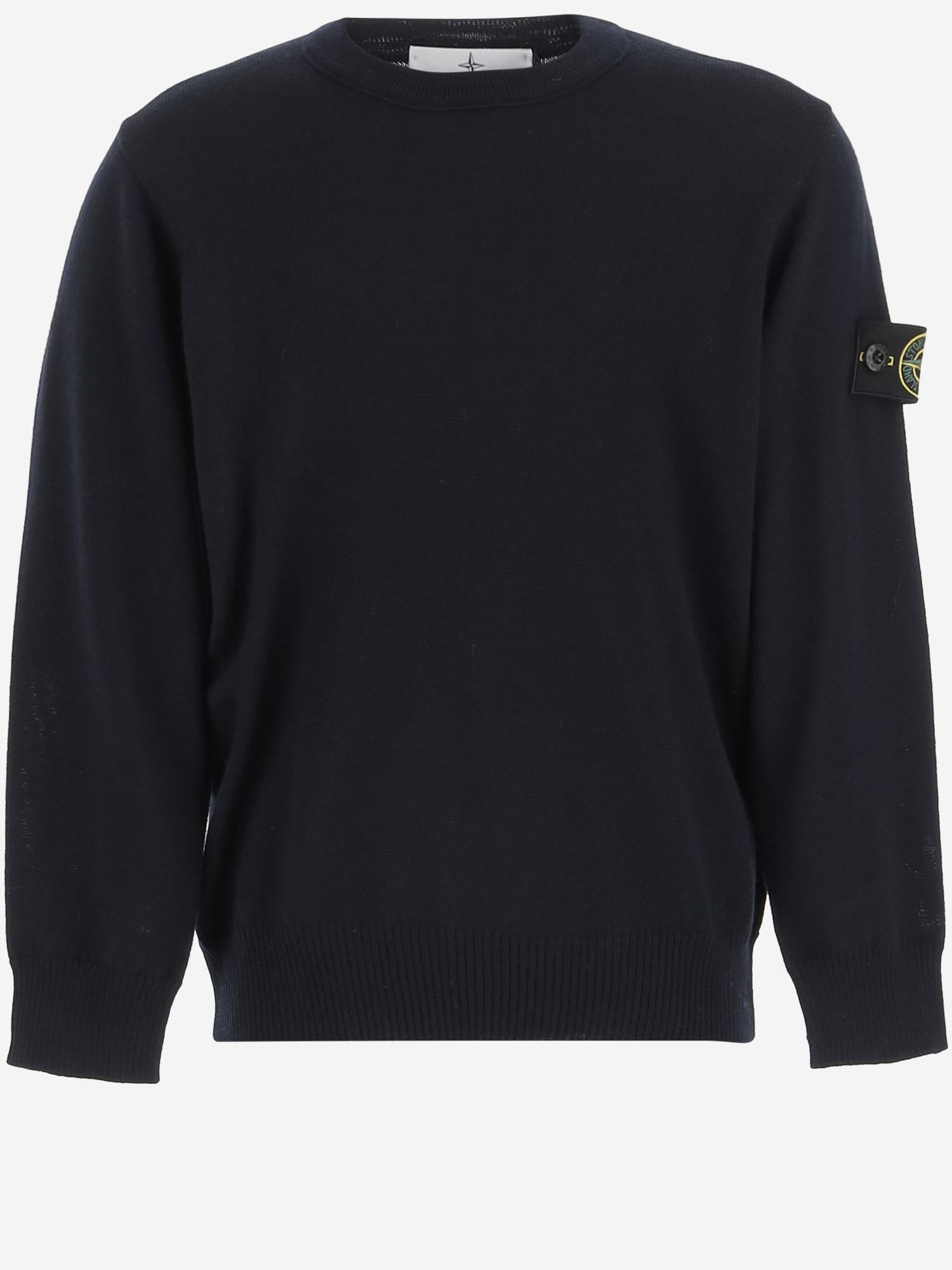 MAGLIONE IN LANA CON LOGO 5100009 S0C04V0020 STONE ISLAND KIDS