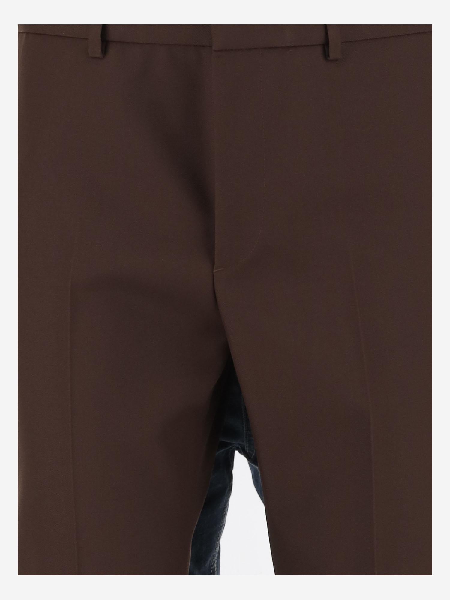PANTALONI IN TWILL DI LANA 820913 Z7AL12129 GUCCI