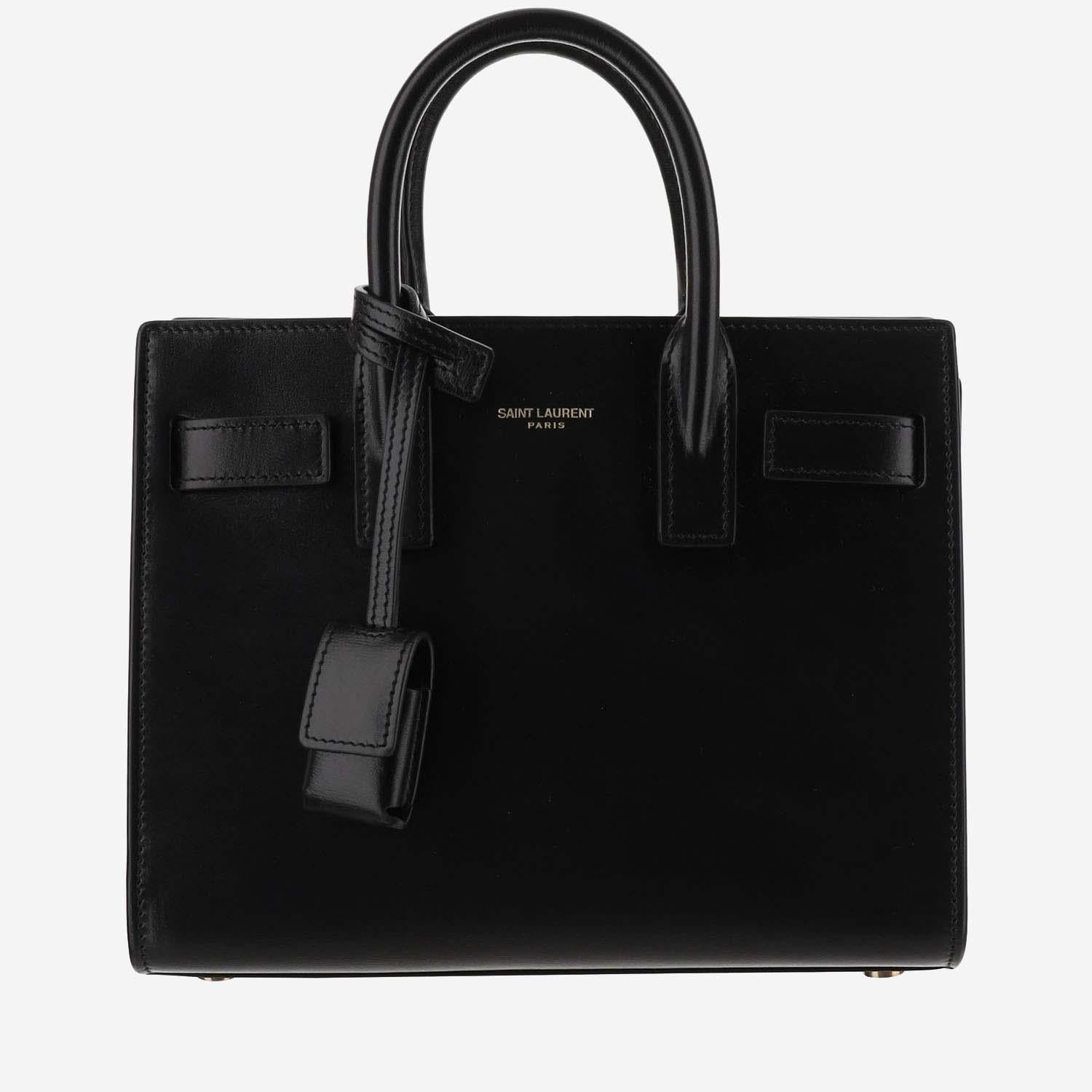 SAC DE JOUR NANO IN PELLE LISCIA 392035 02G9W1000 SAINT LAURENT