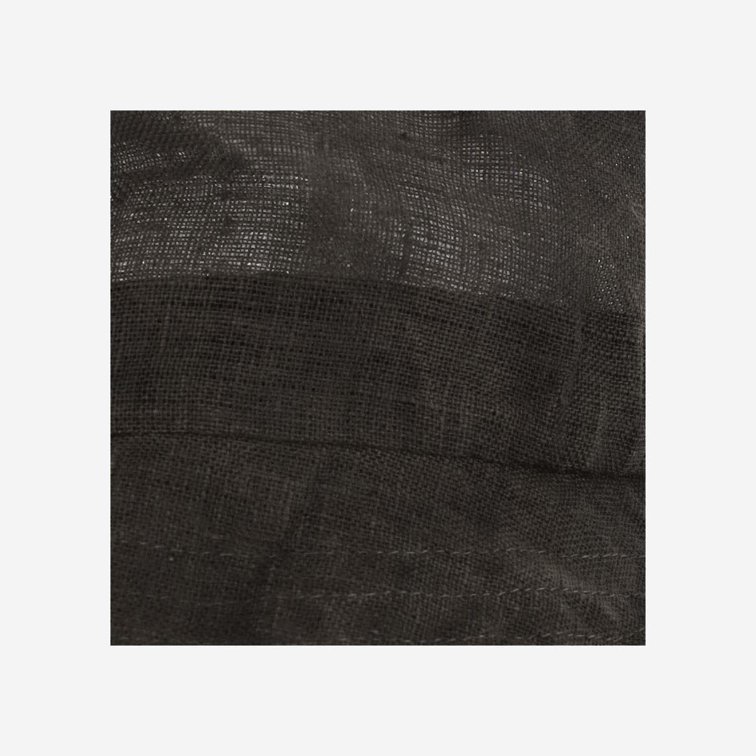 CAPPELLO BUCKET IN LINO CONTAS BLACK WASHED REINHARD PLANK