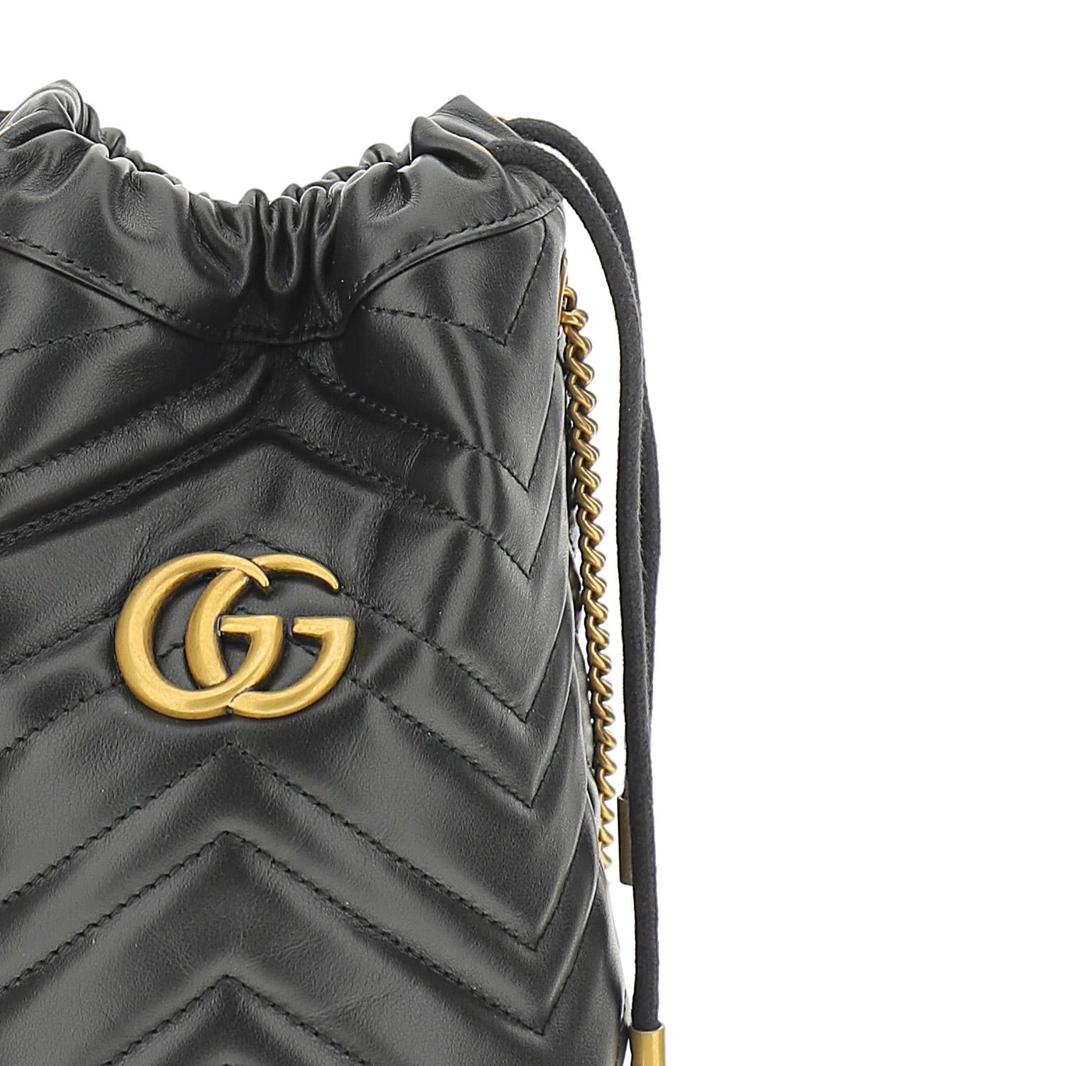 MINI BORSA A SECCHIELLO GG MARMONT 575163 DTDRT1000 GUCCI
