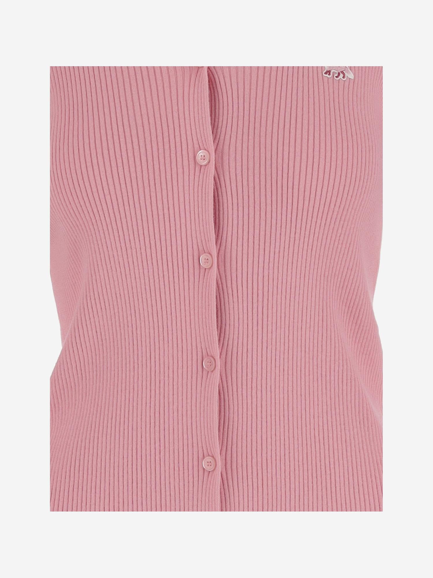 CARDIGAN IN LANA E COTONE OW00501KT1091 0139 MAISON KITSUNE