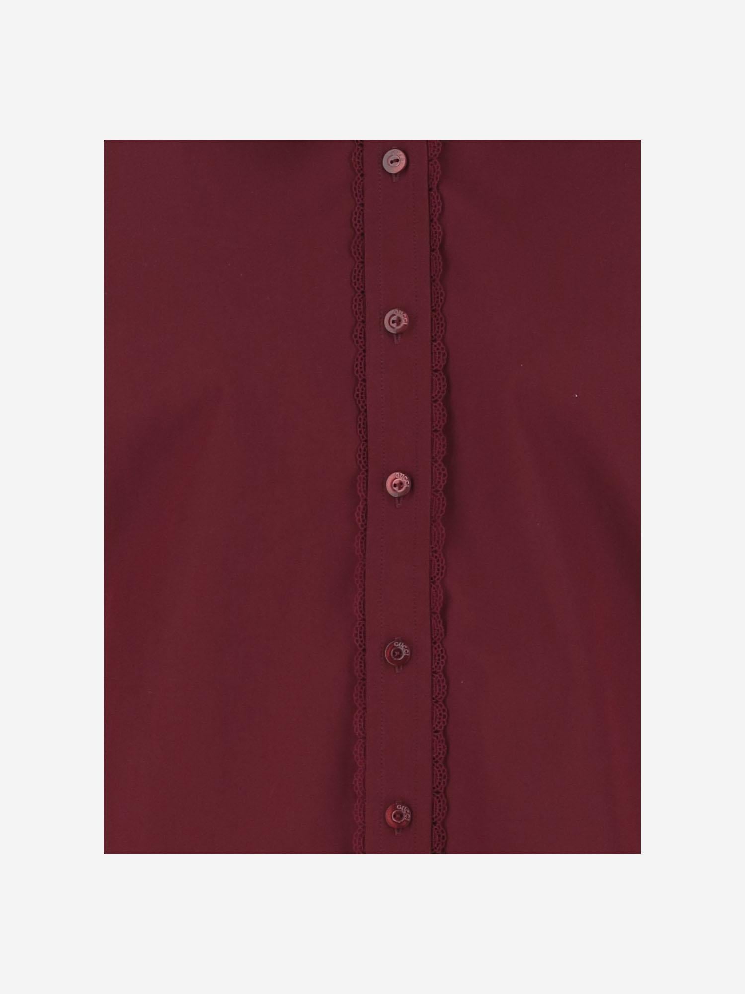 CAMICIA IN POPELINE CON LACCI 830353 Z7ADR6052 GUCCI